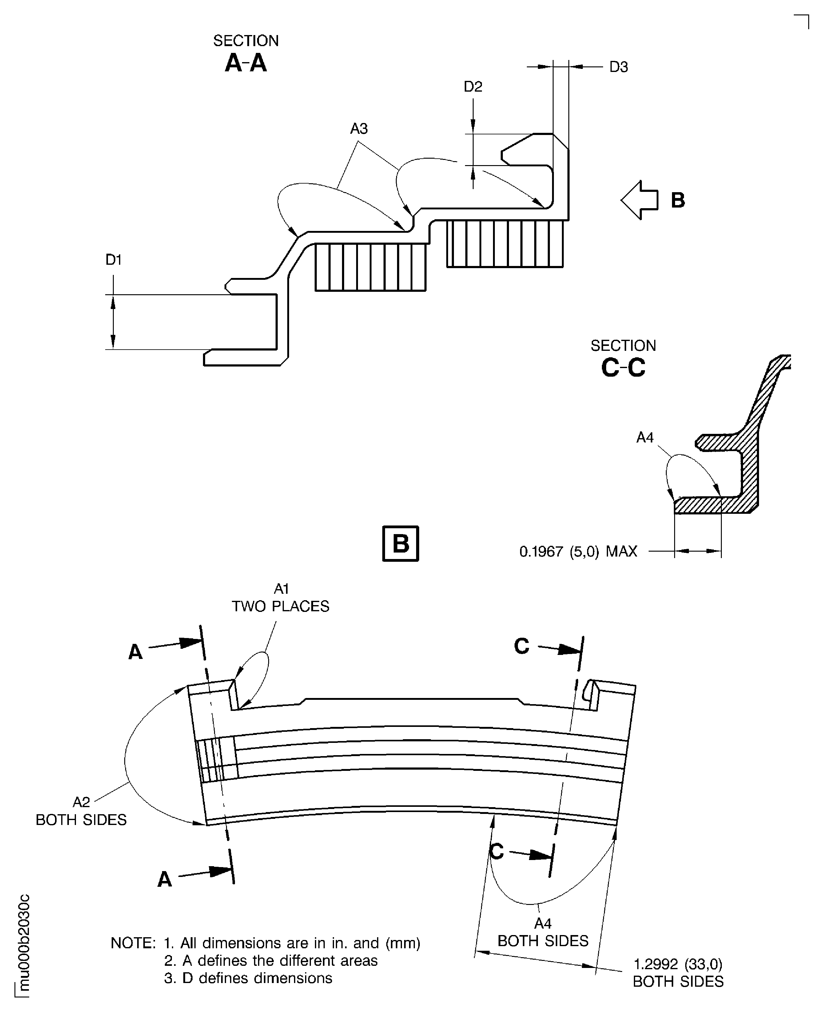 Examine the Stage 4 Shroud Seal Segment