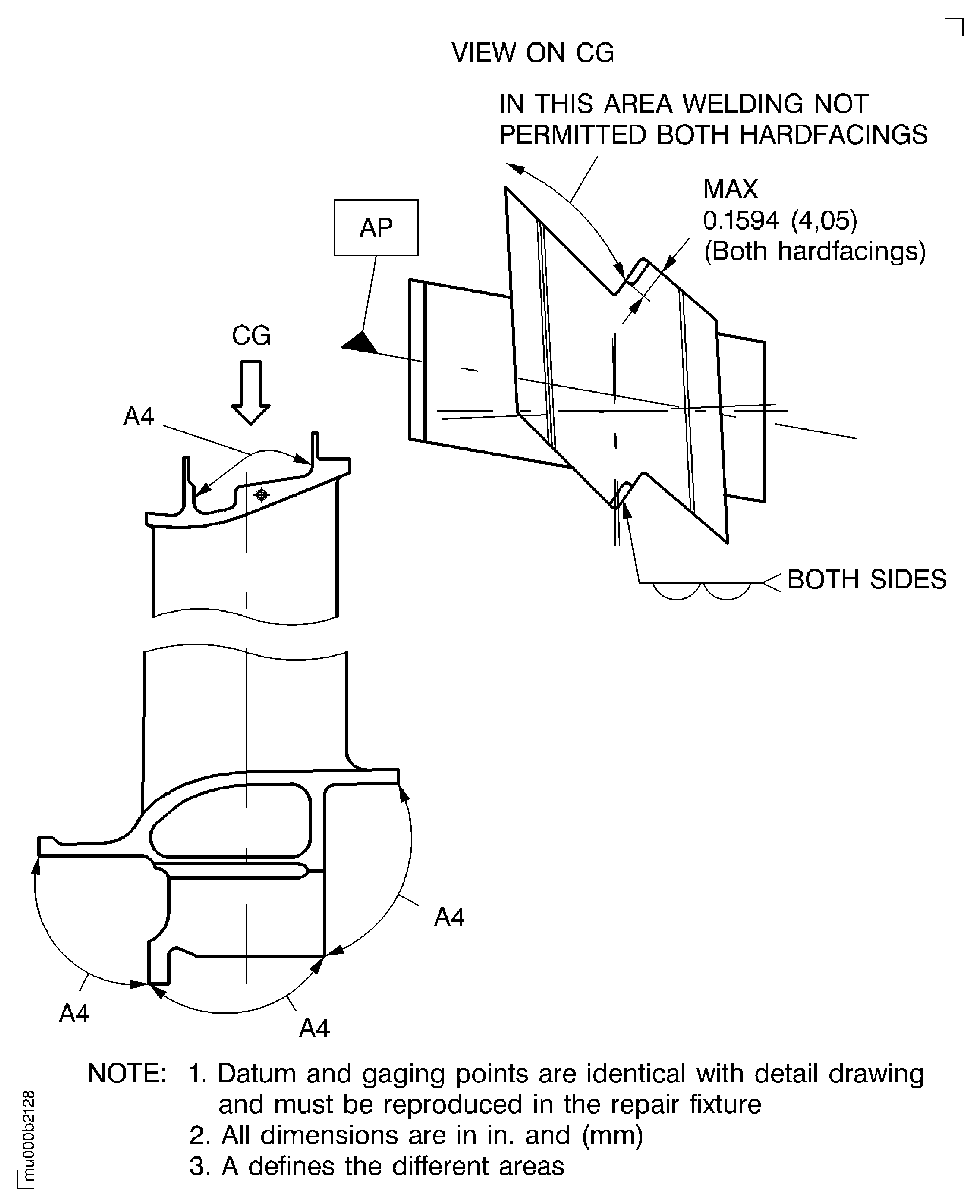 Weld build-up of outer shroud hardfacing
