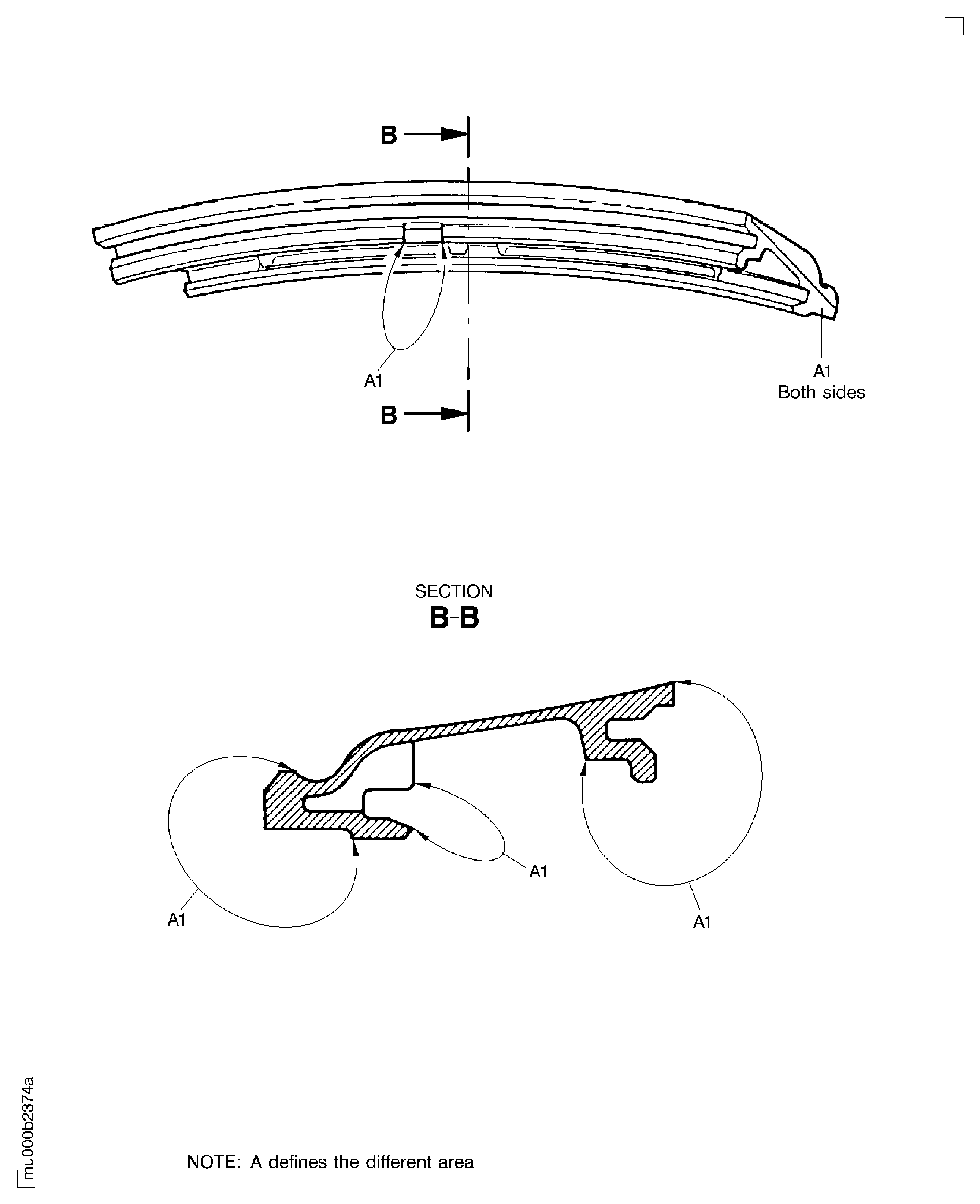 Strip and recoat the inner duct segment