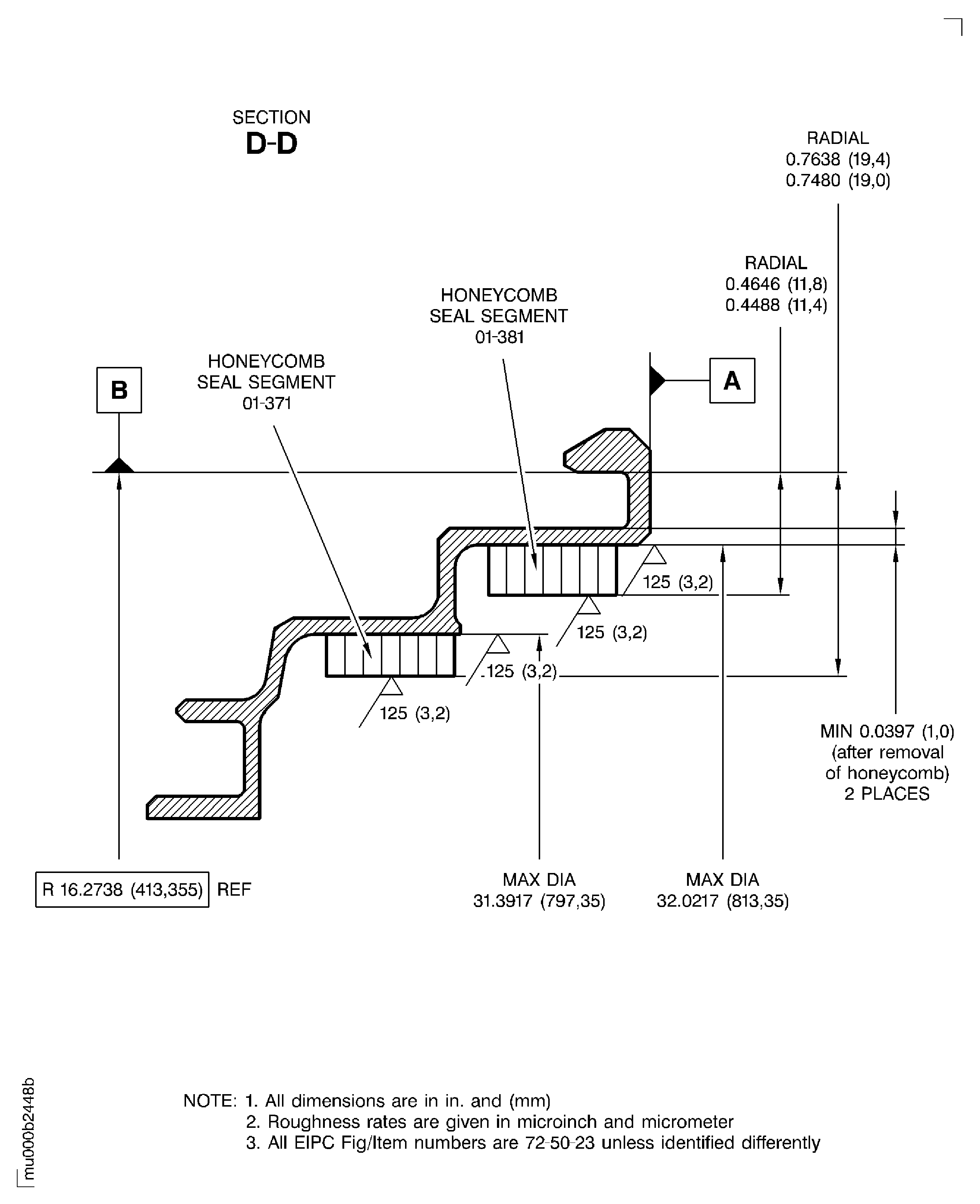 Replace the honeycomb seal segment of the shroud seal segment