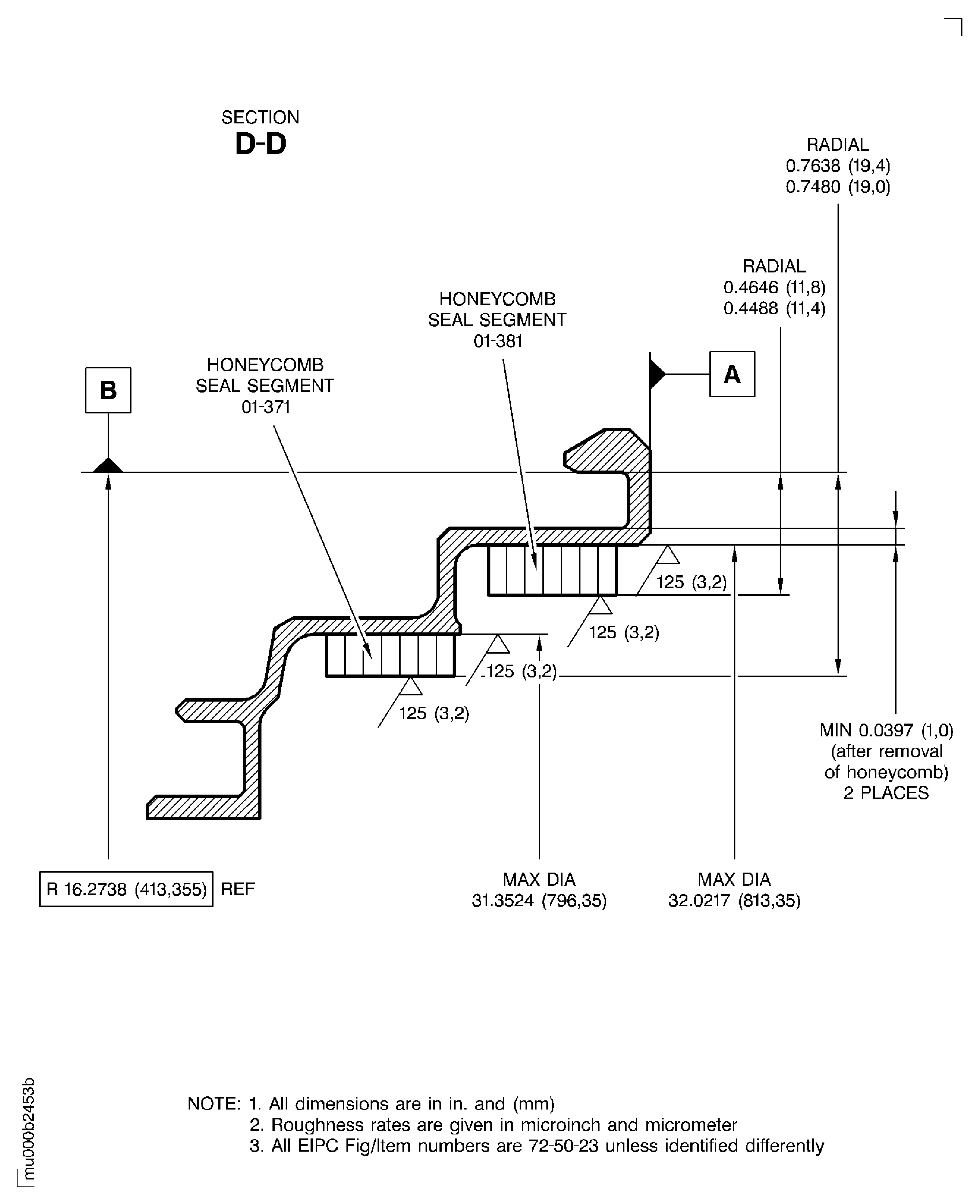 Replace the honeycomb seal segment of the shroud seal segment