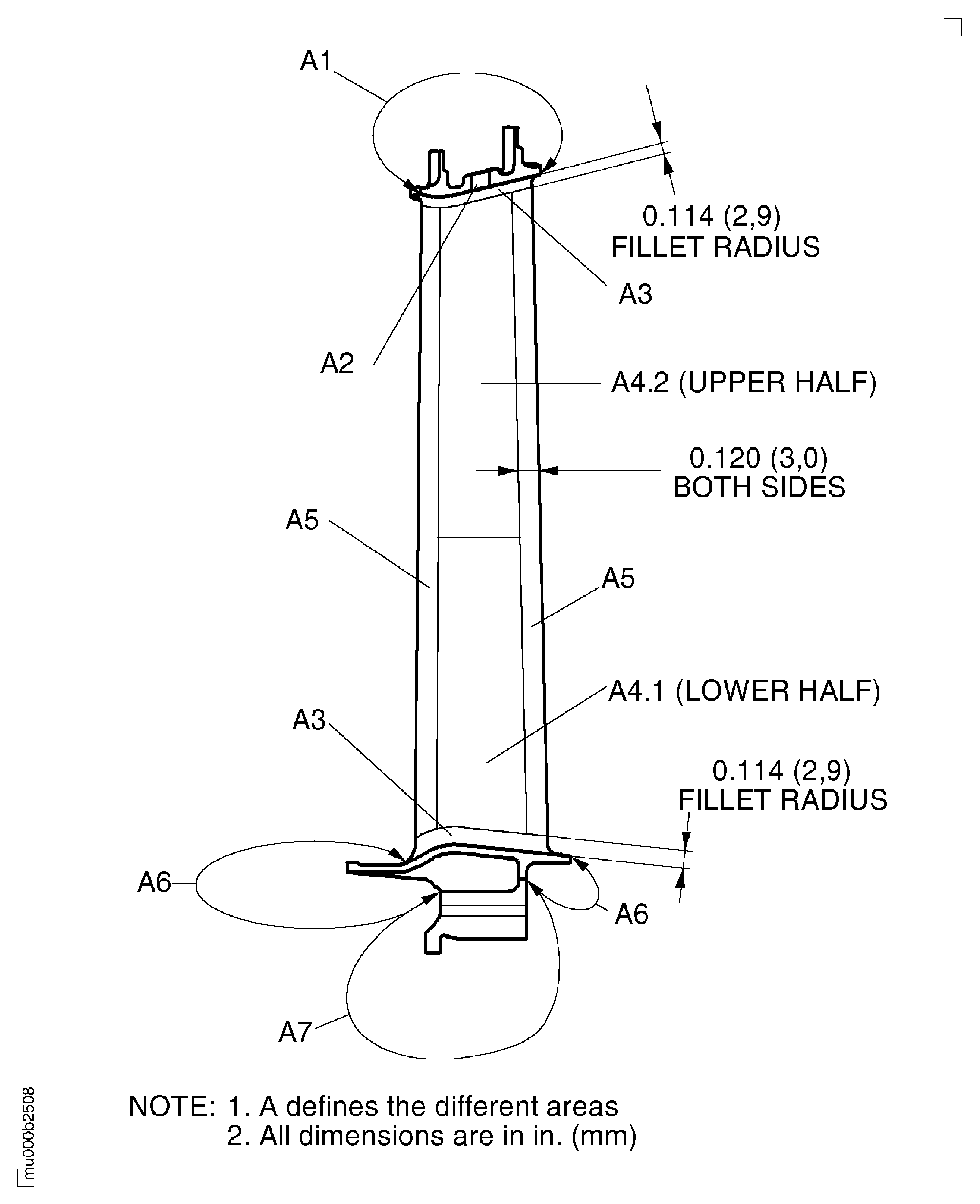 Examine the Stage 5 Turbine Blade