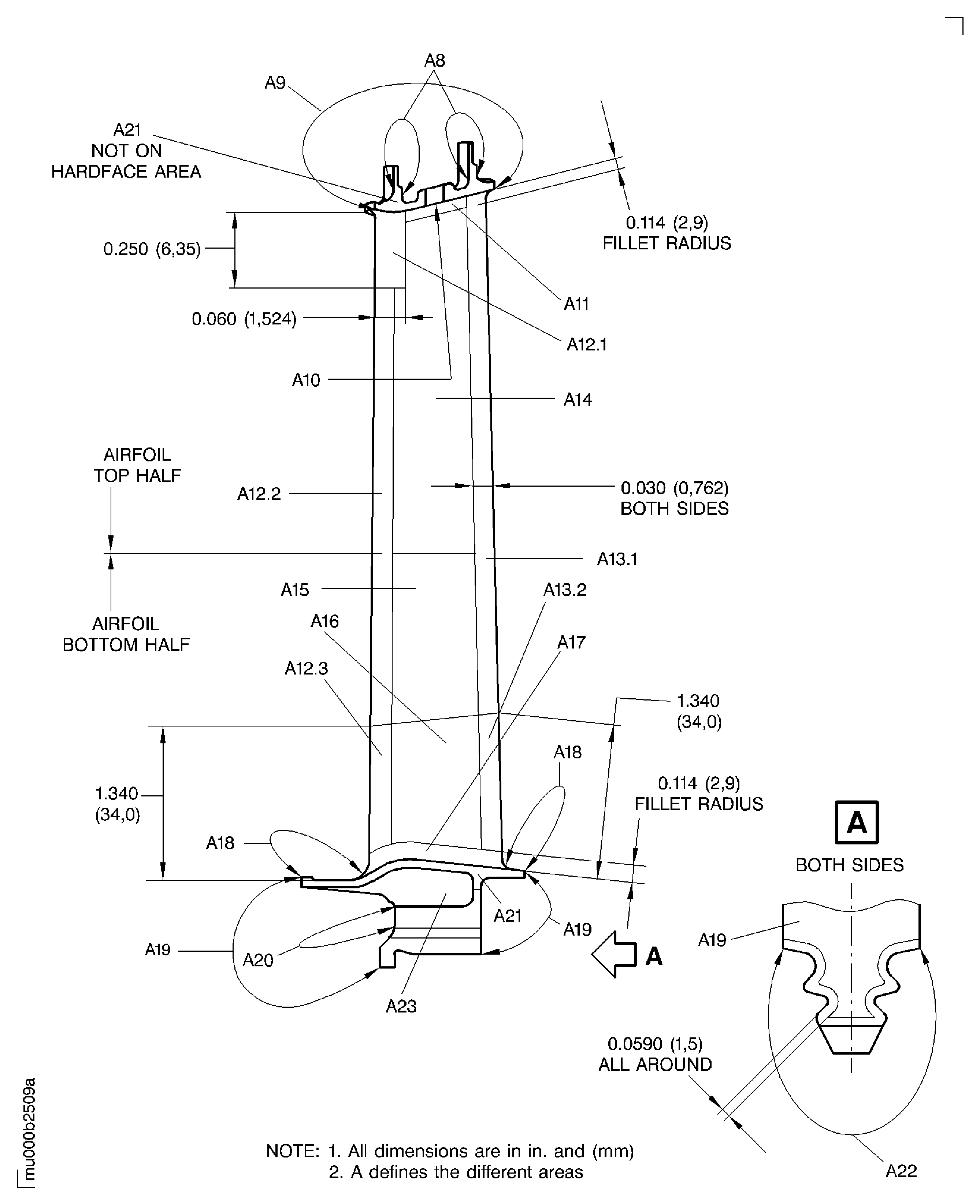 Examine the Stage 5 Turbine Blade