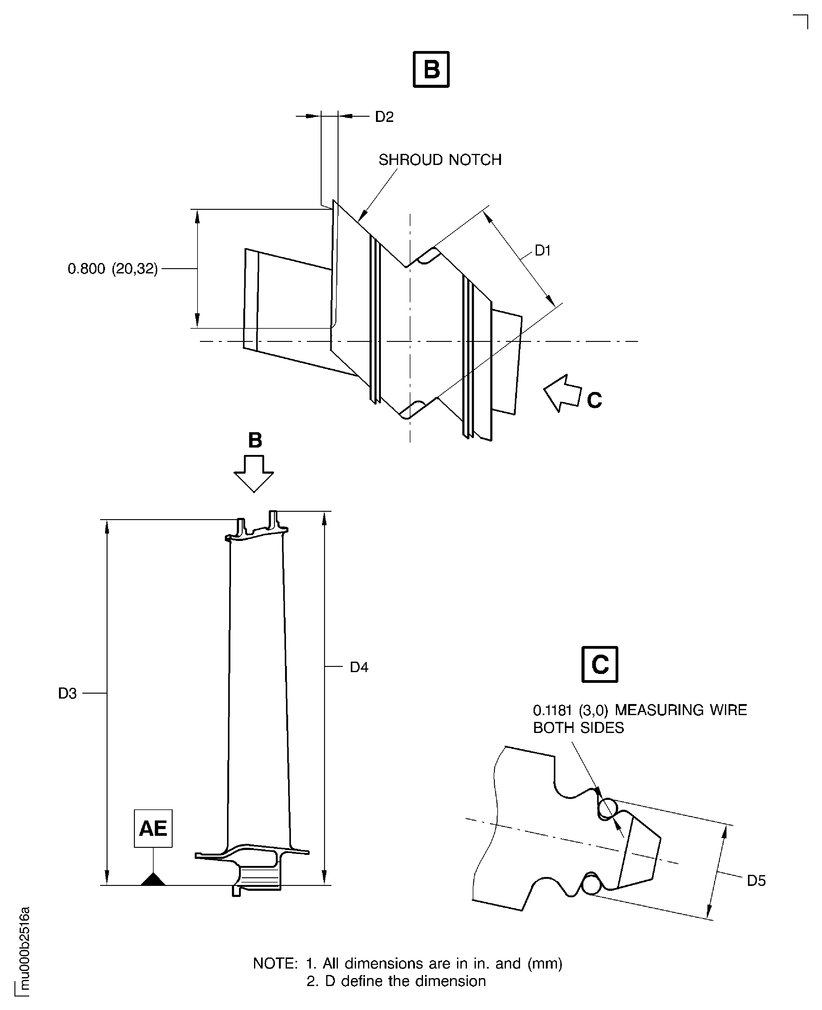 Examine the Stage 6 Turbine Blades