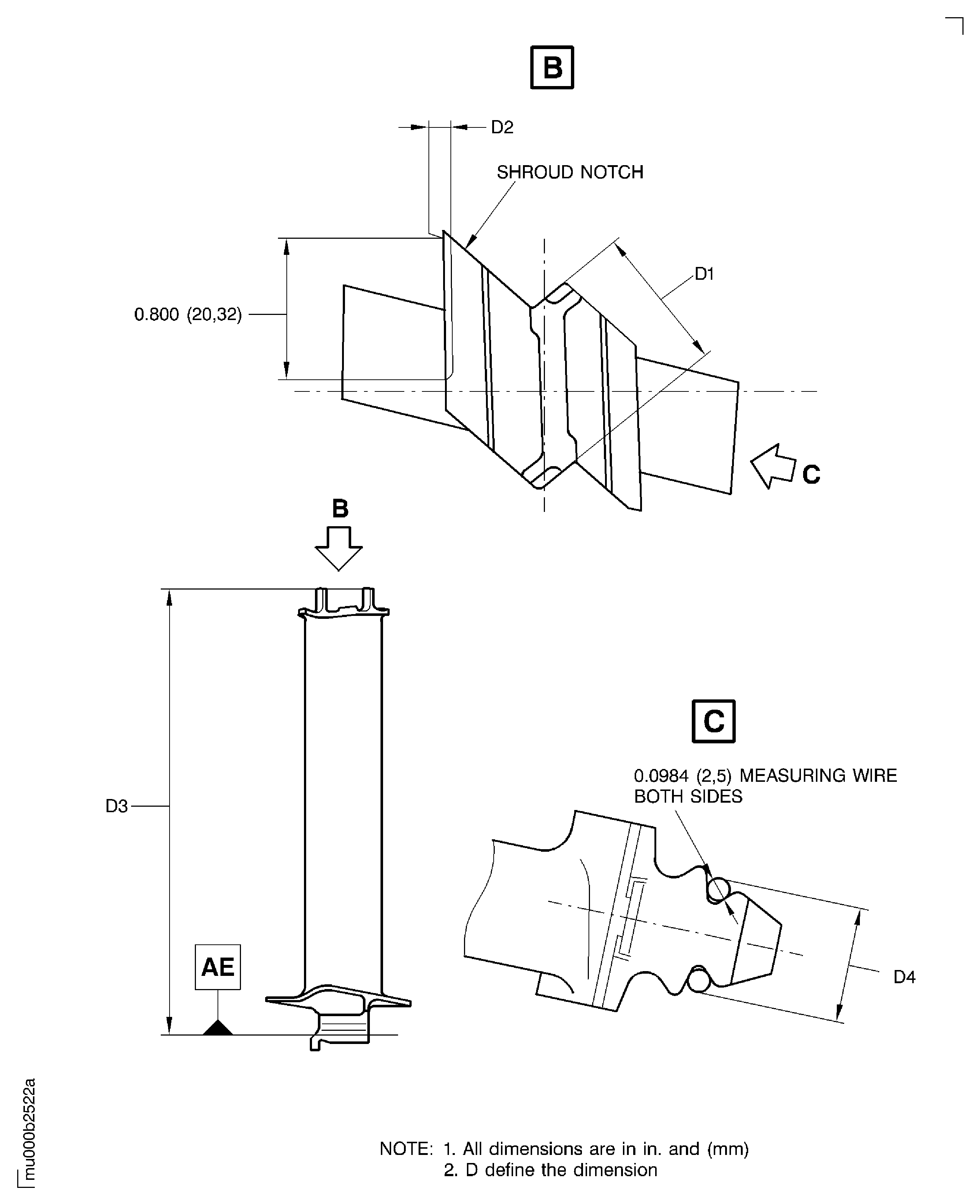 Examine the Stage 7 Turbine Blades