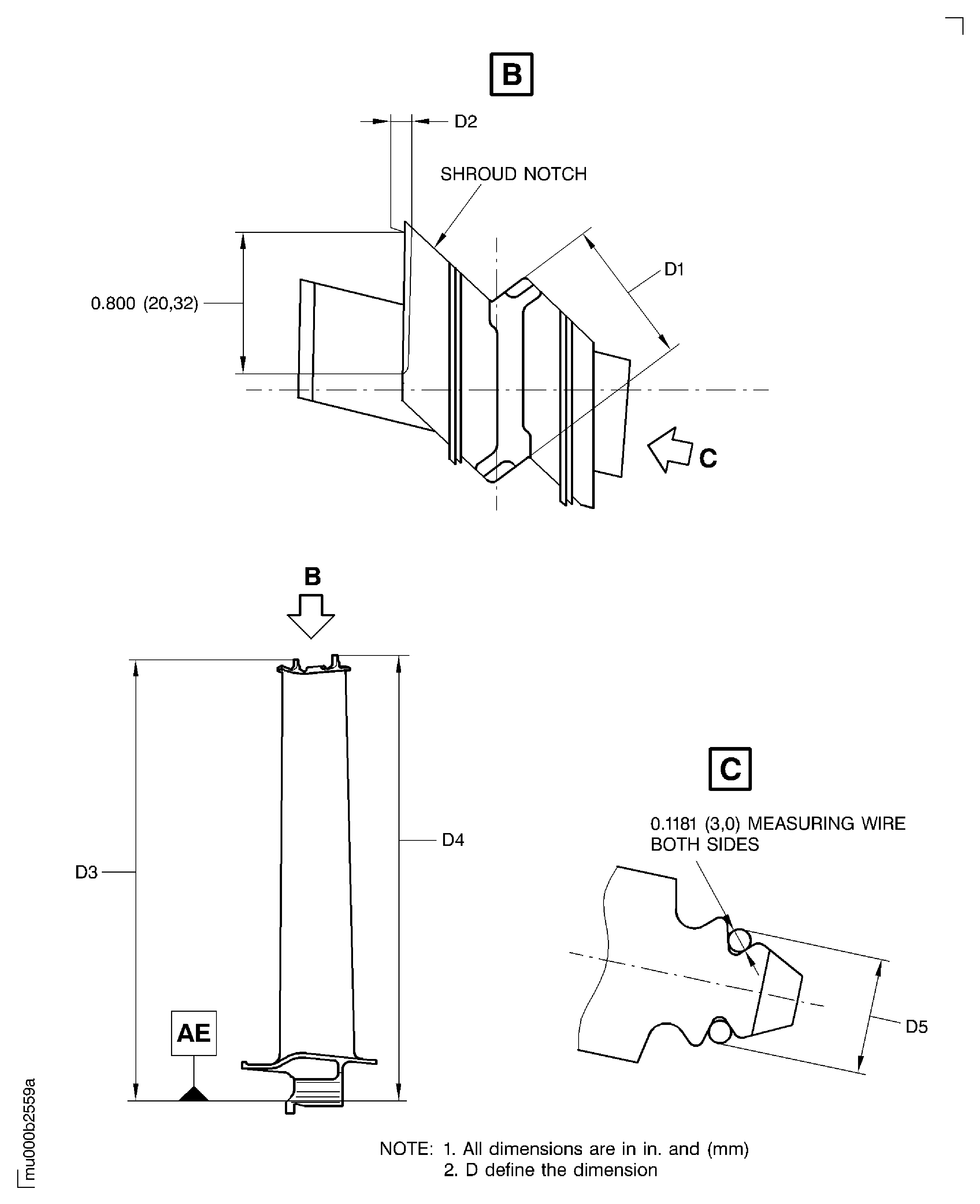 Examine the Stage 6 Turbine Blades