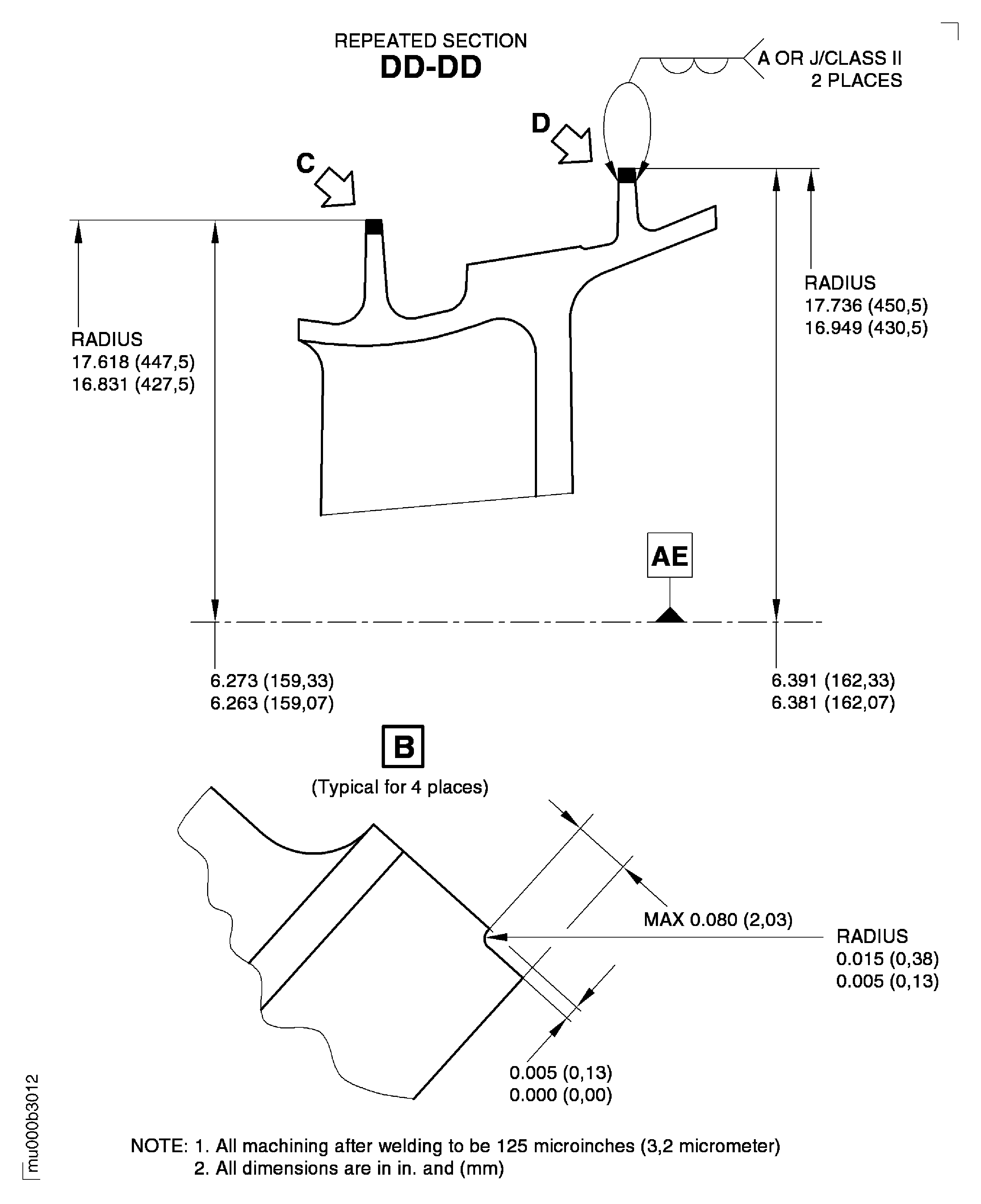 Repair Details and Dimensions