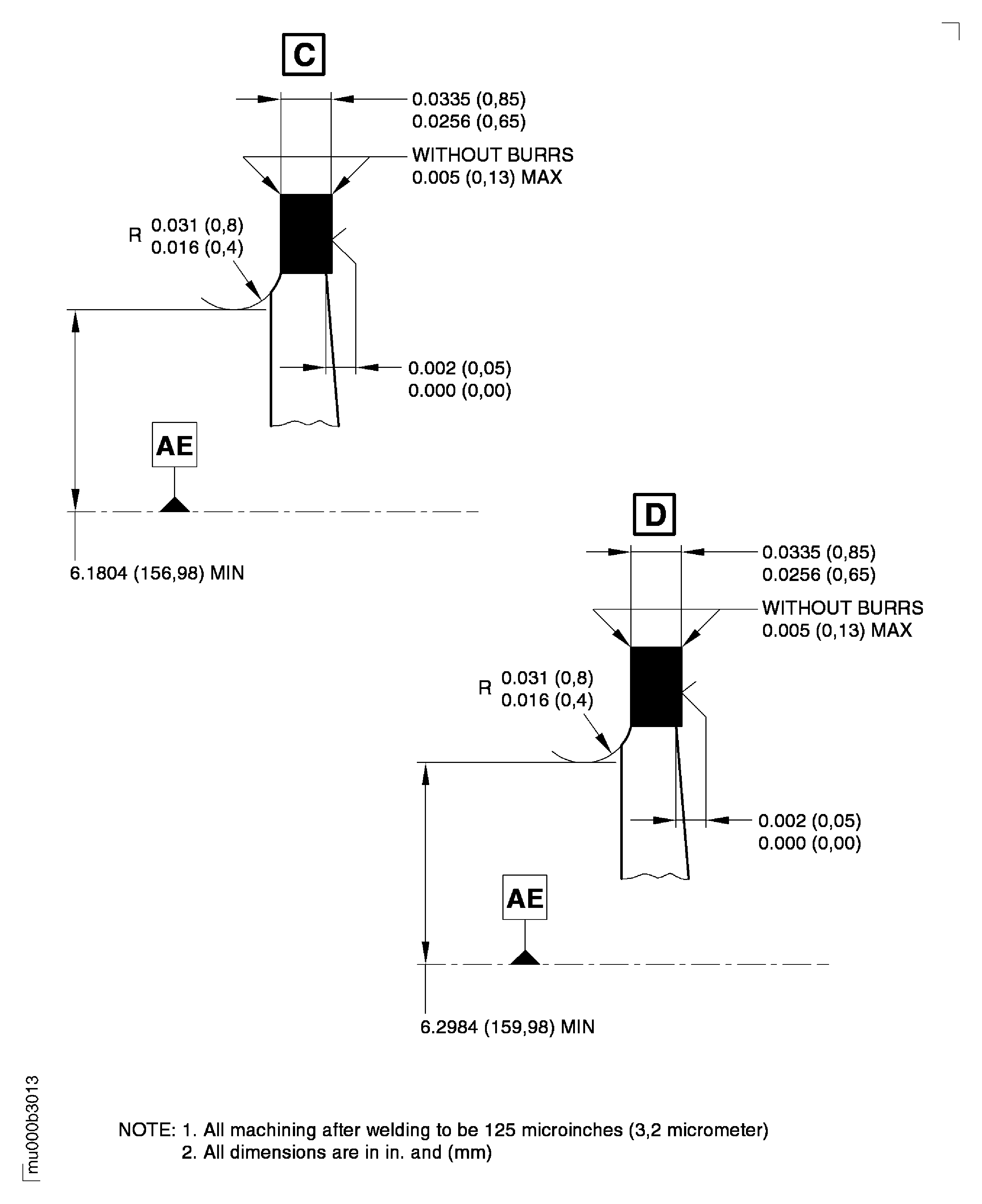 Repair Details and Dimensions