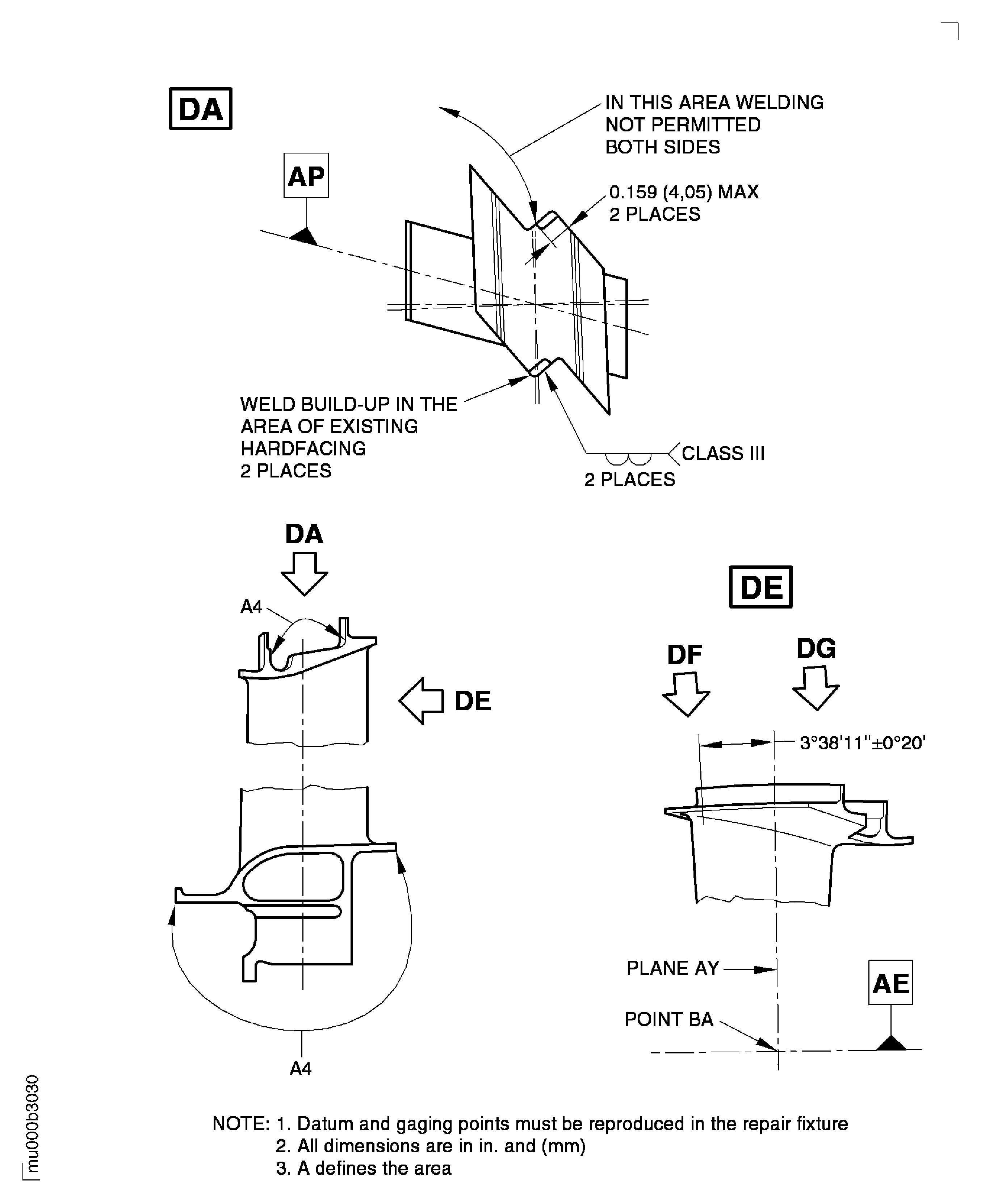 Repair Details and Dimensions