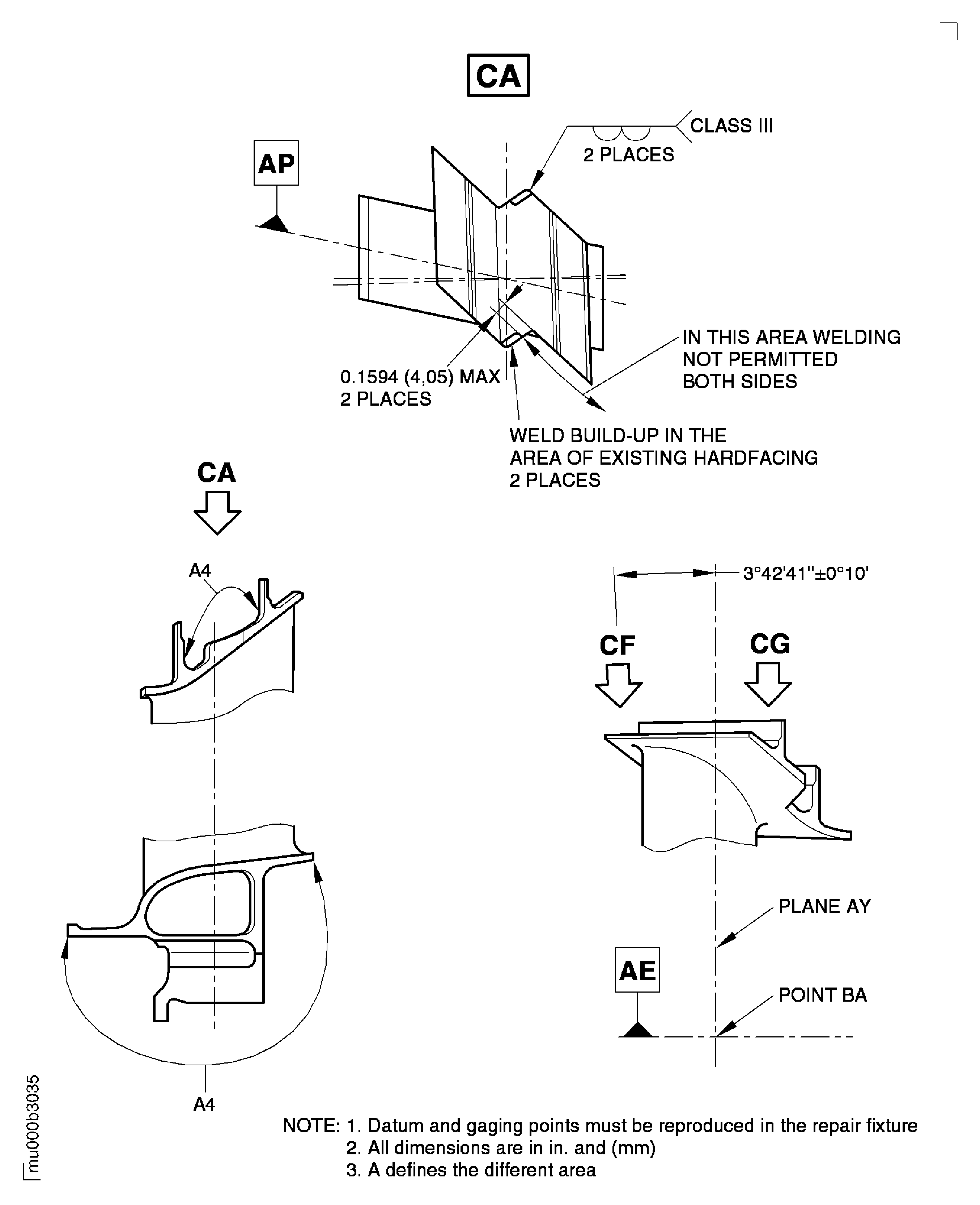 Repair Details and Dimensions