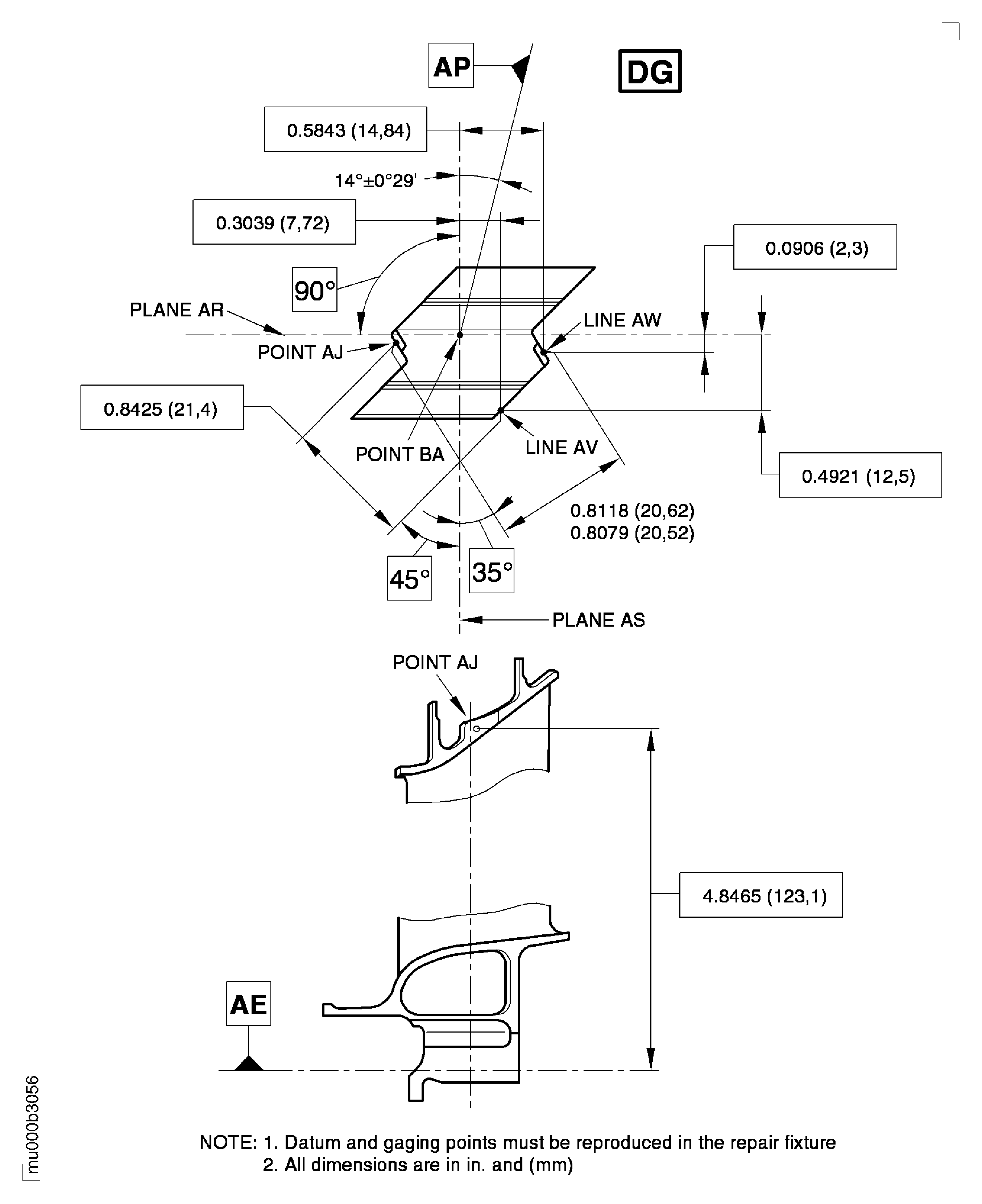 Repair Details and Dimensions