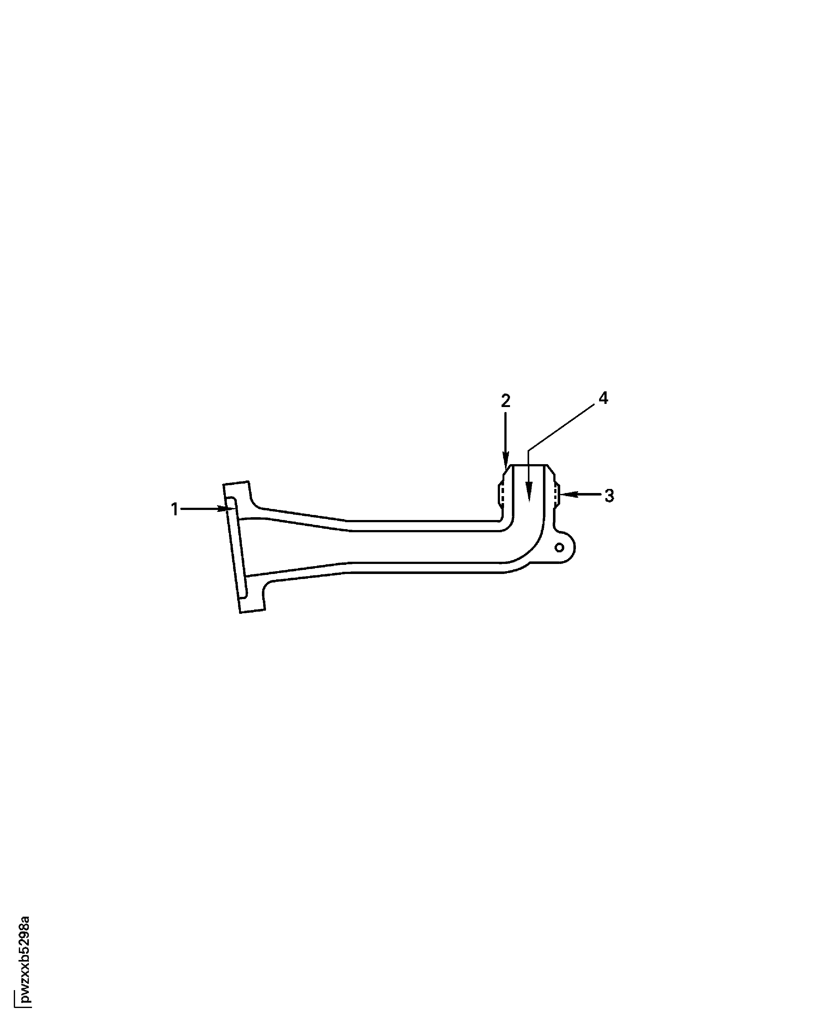No.5 Bearing Scavenge Tube Elbow Inspection Locations