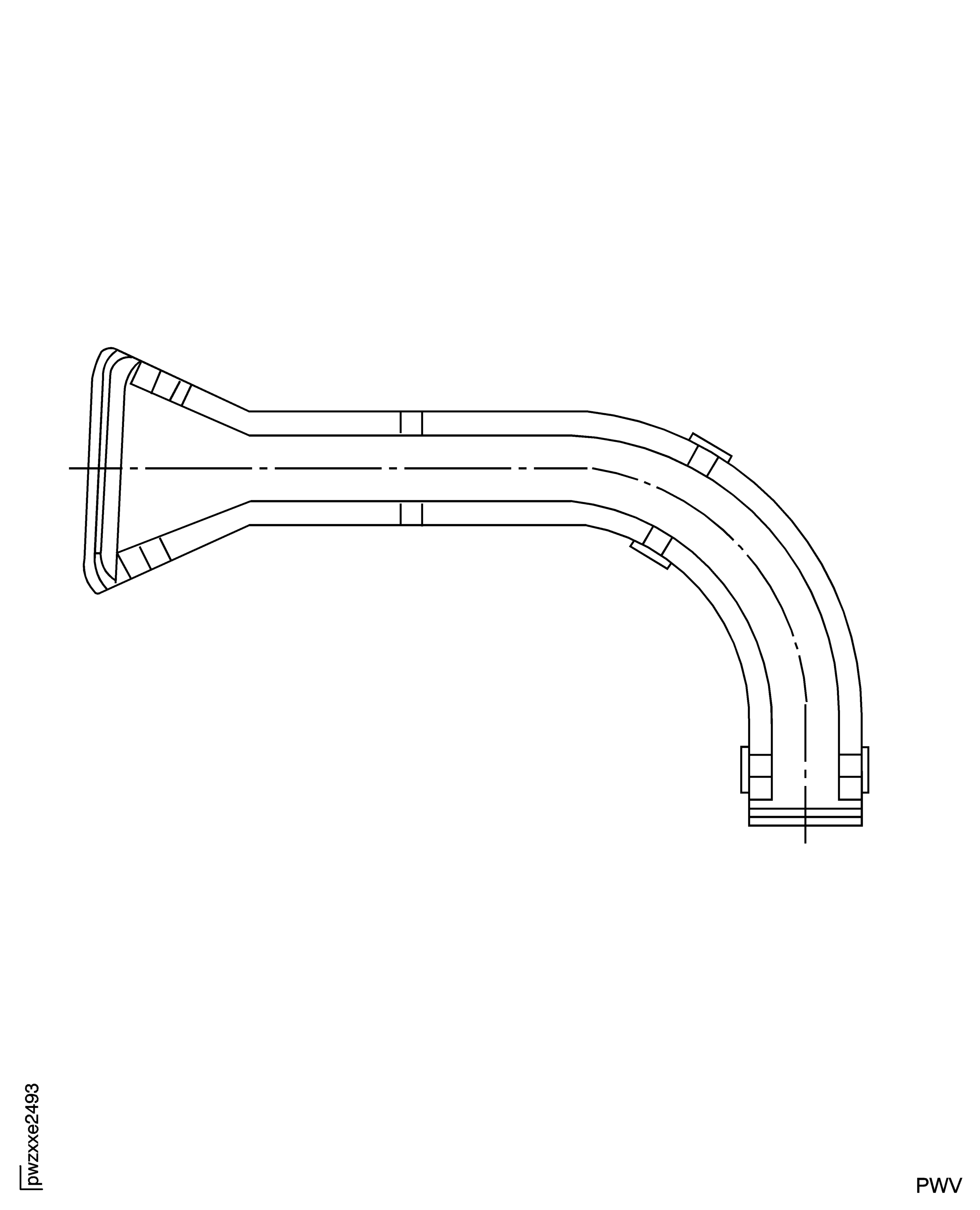 No. 5 Bearing Pressure Tube Heat Shields Inspection Locations