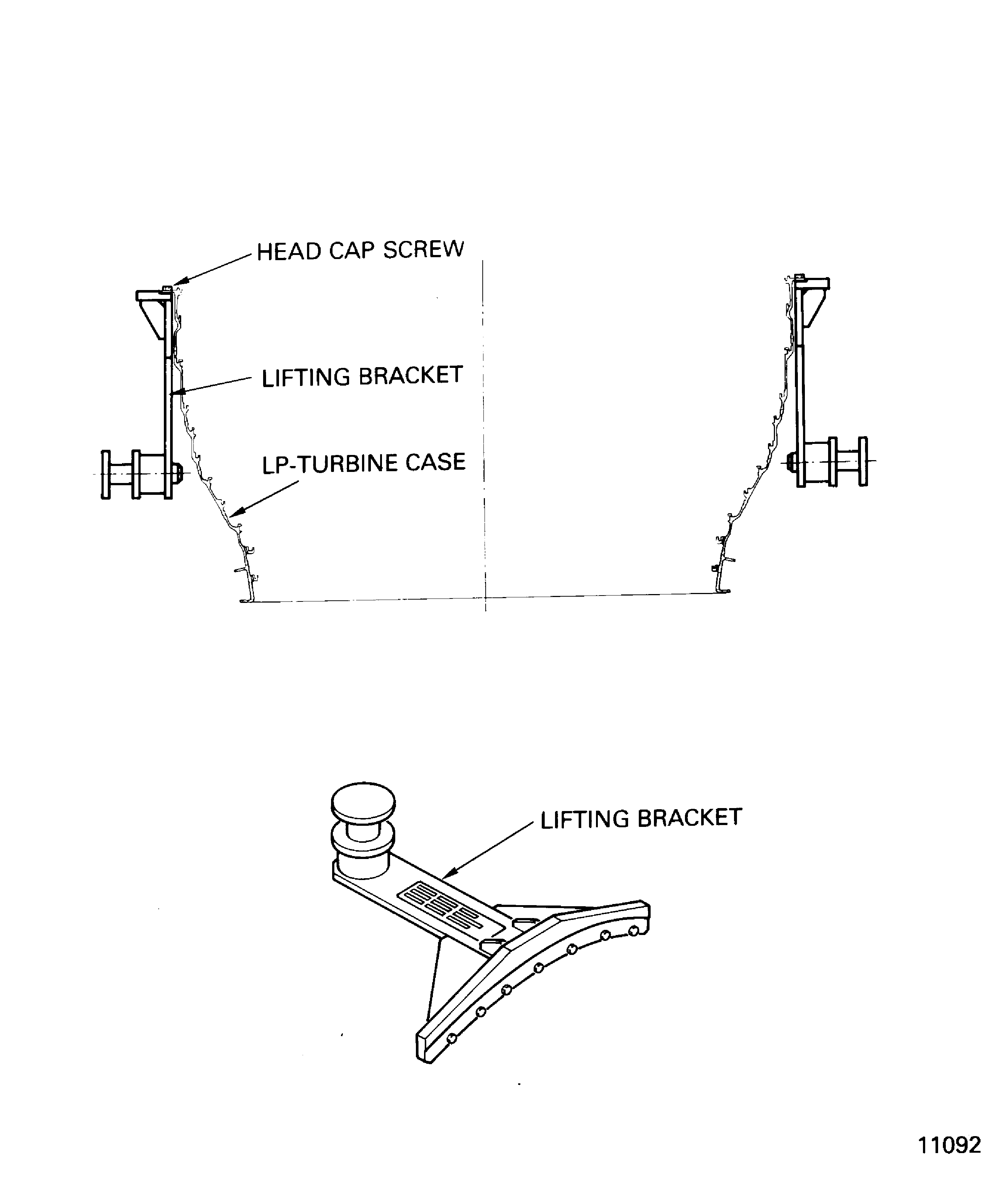 Lift and Turn the LP Turbine Case