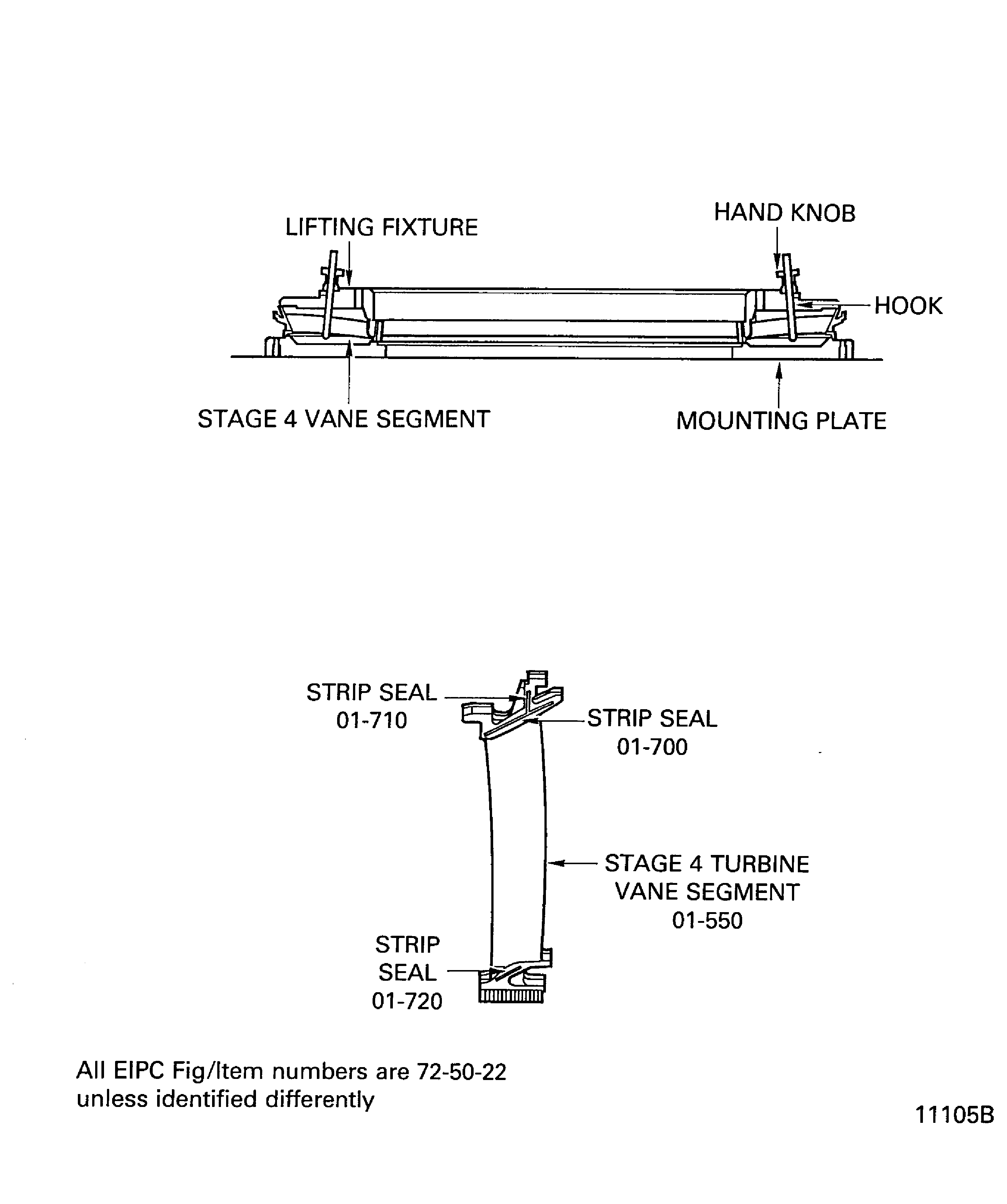 Prepare the Stage 4 Vane Assembly for Assembly