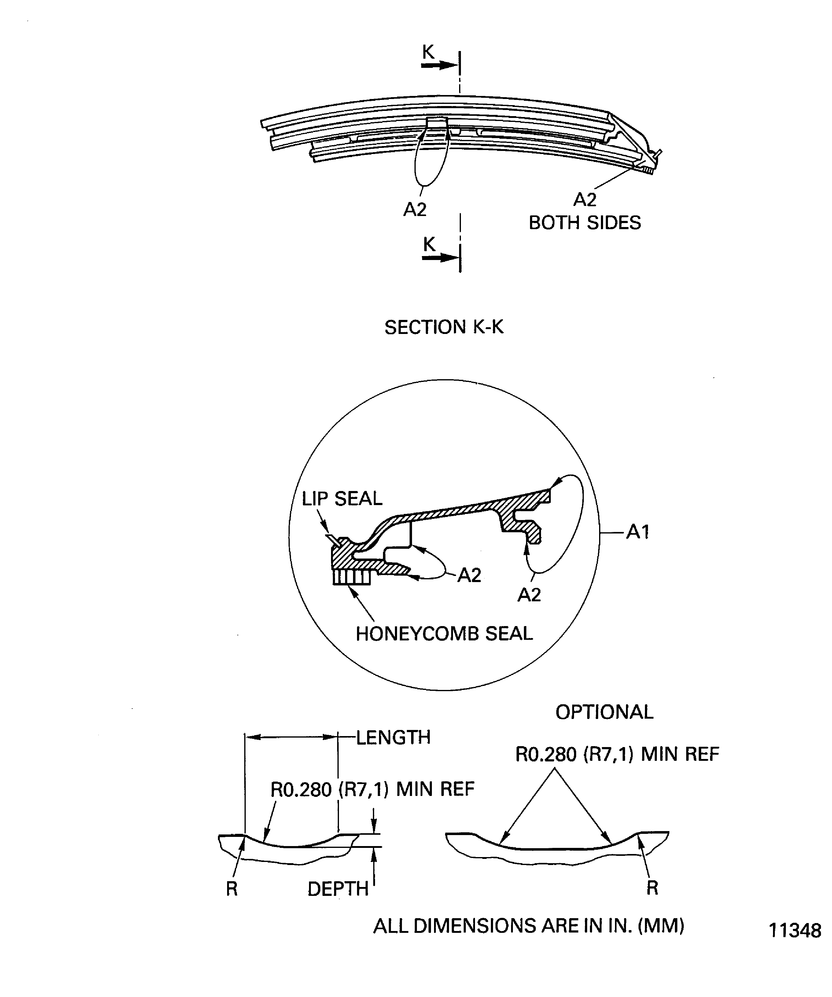 Blend repair the inner duct segment