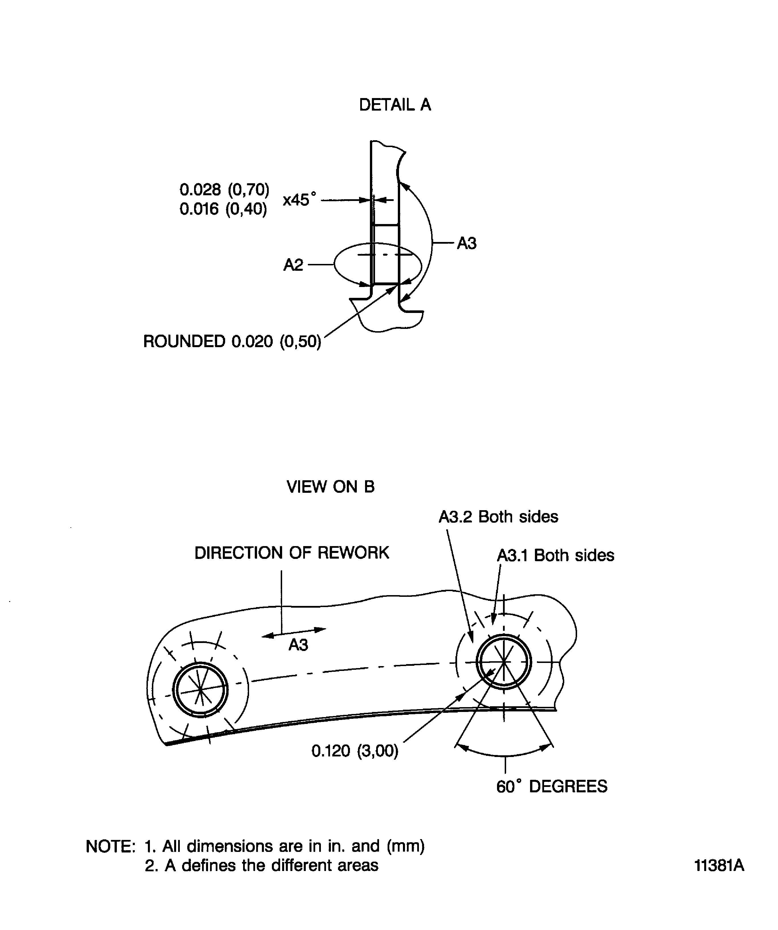 Blend repair the stage 3 turbine air seal