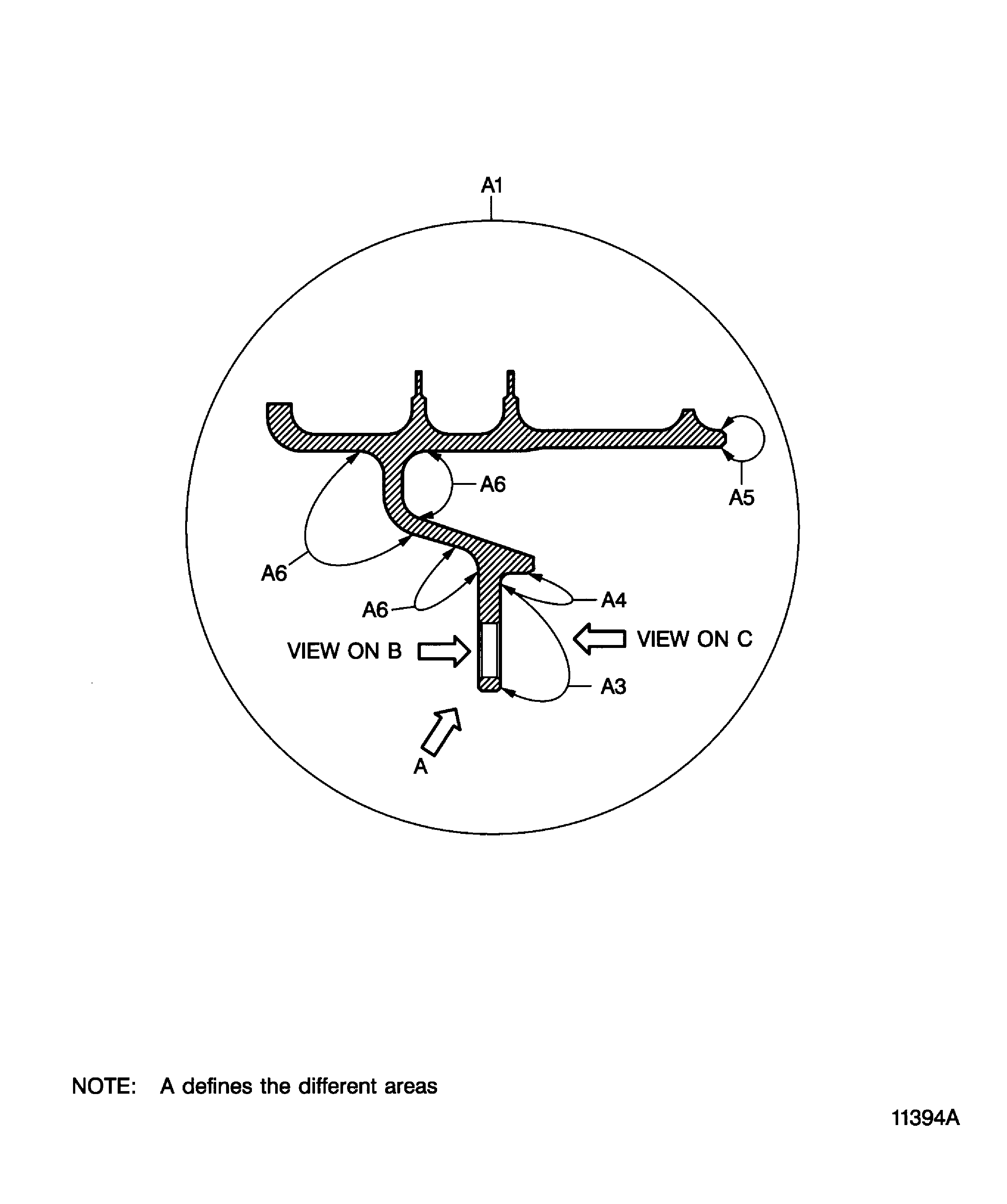 Blend repair of the stage 6 turbine air seal