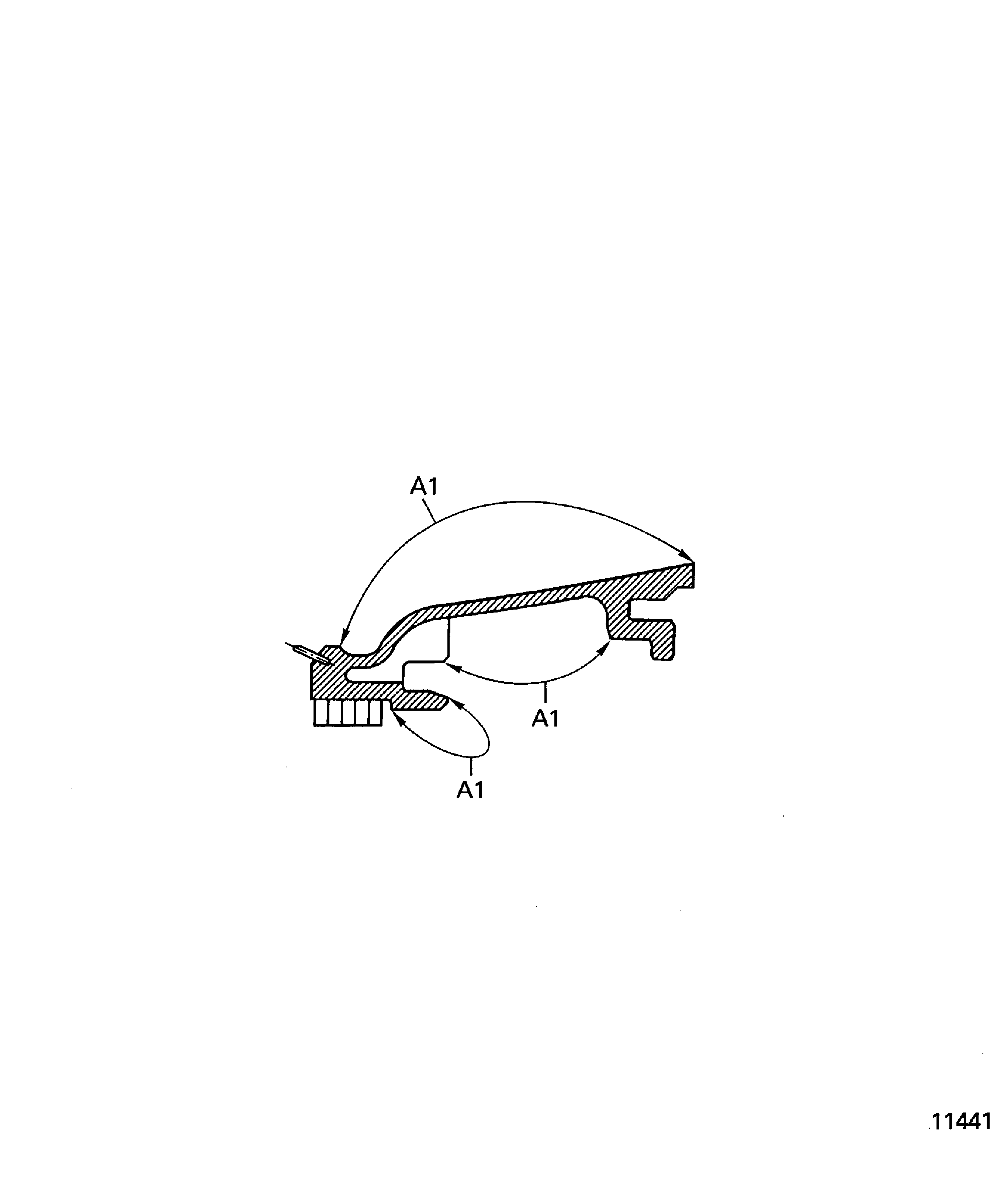 Touch-up coating of the inner duct segment