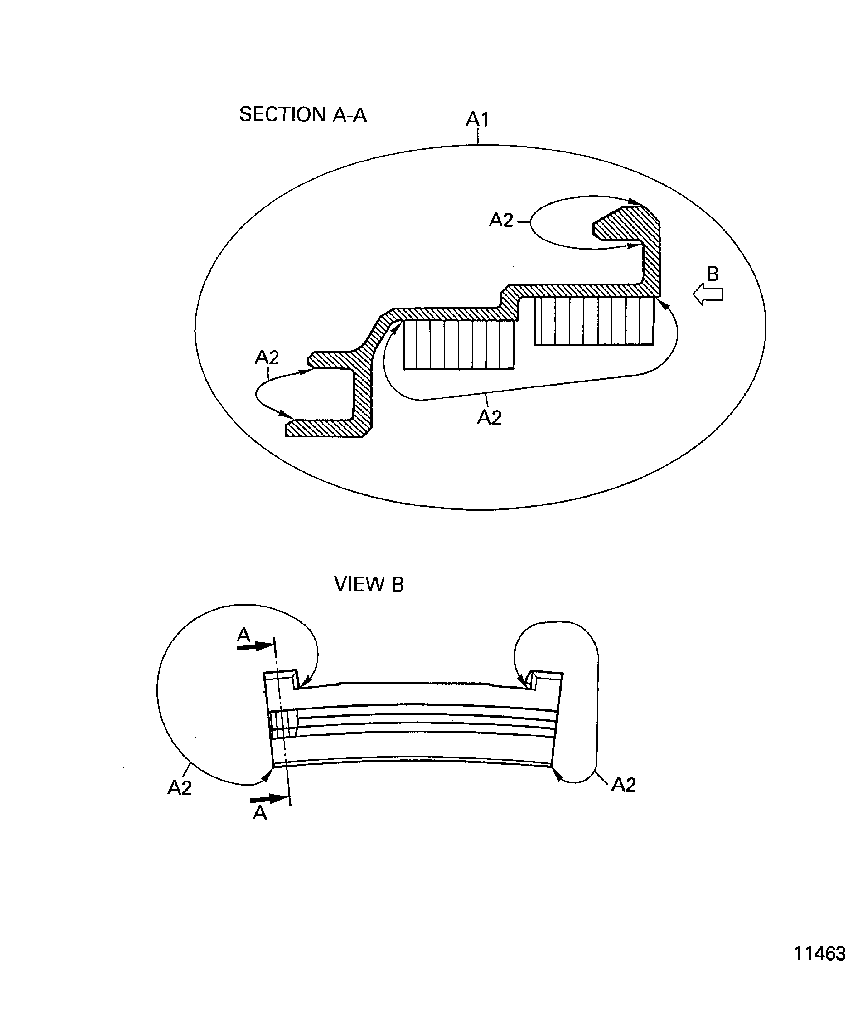 Blend repair of the stage 4 shroud seal segment