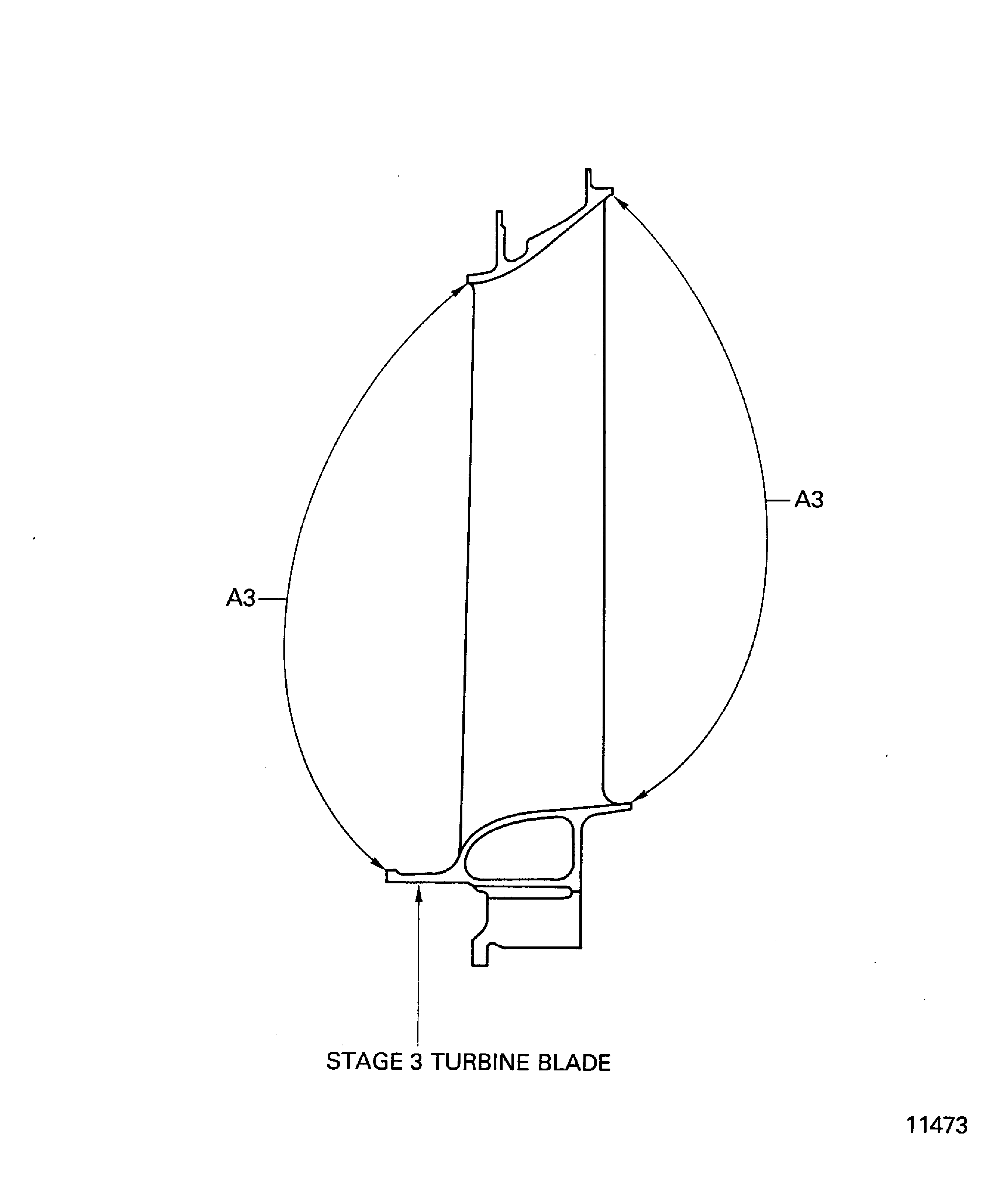 Touch-up coat the stage 3 turbine blade (01-200)