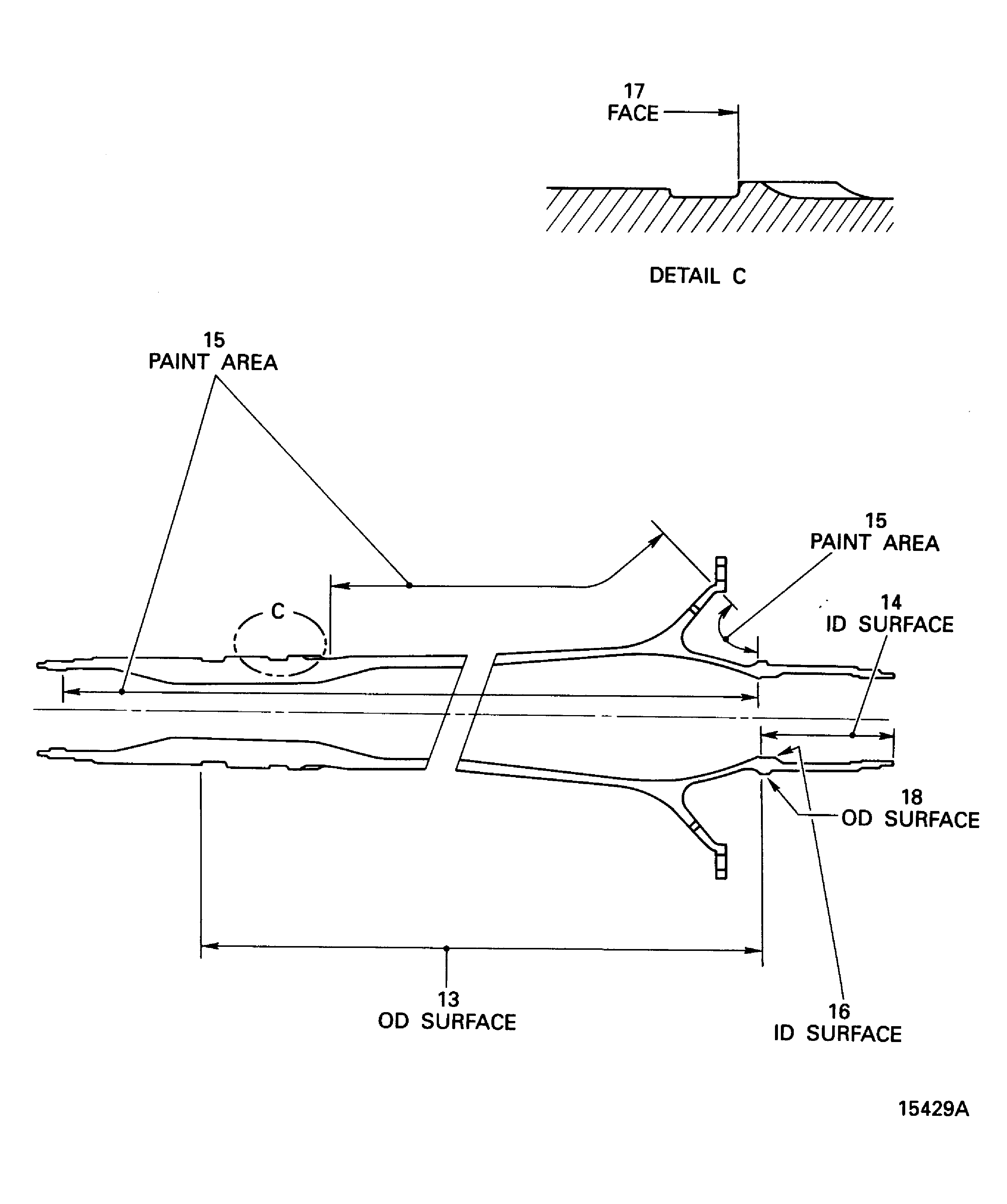 Locations on the LP Turbine Shaft