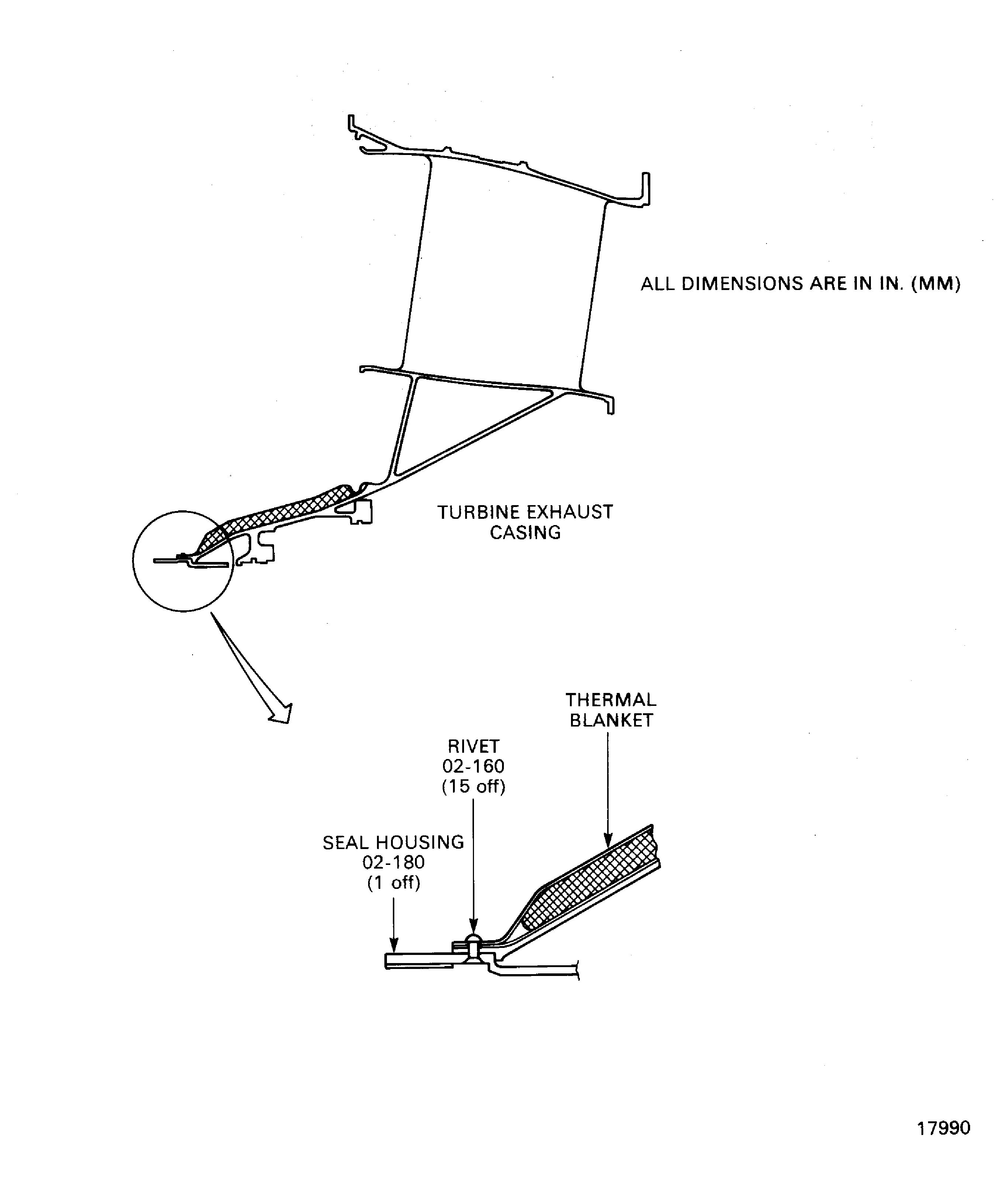 Remove/install the carbon seal housing in the turbine exhaust case