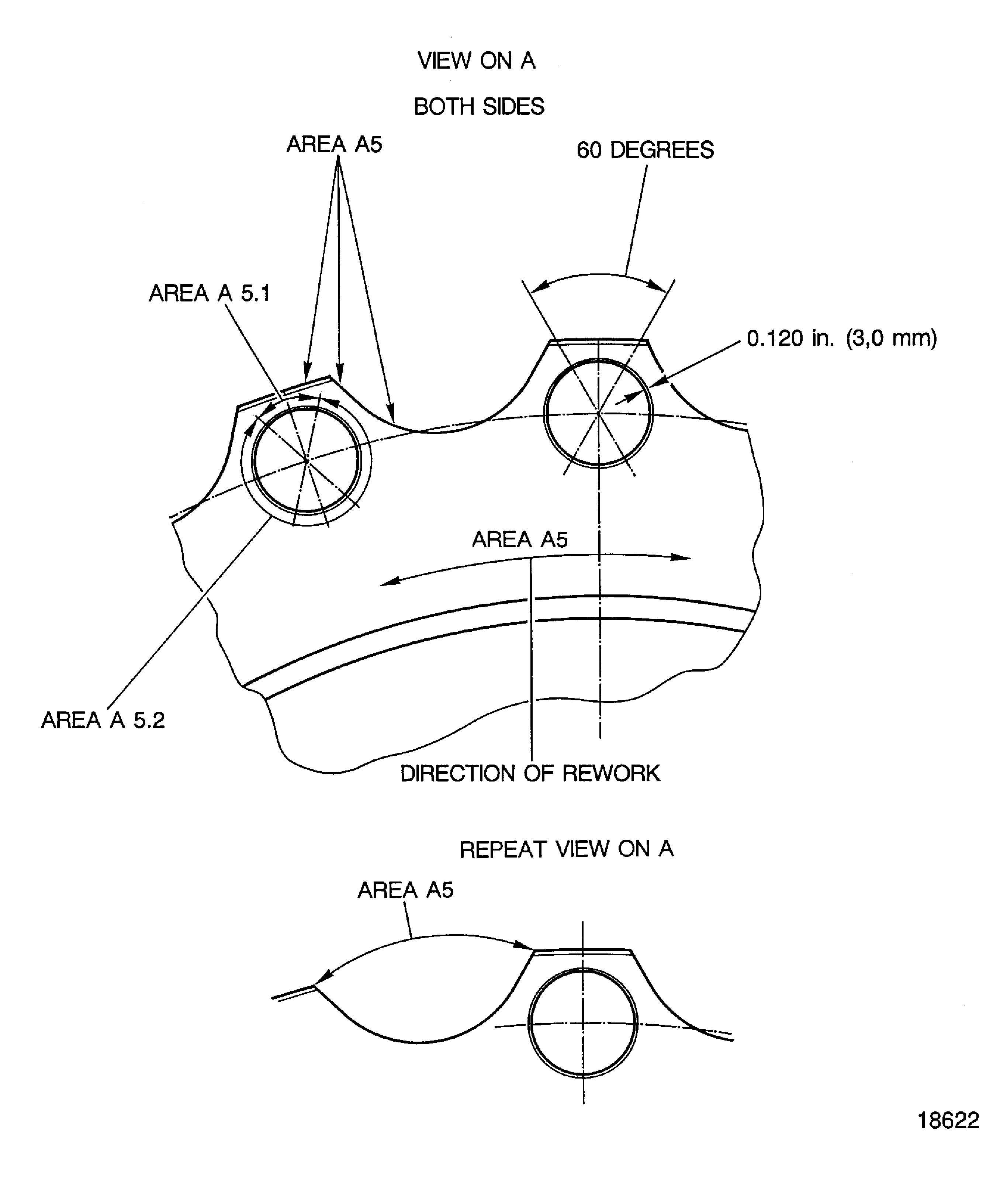 Blend repair of the stage 6 turbine inner air seal