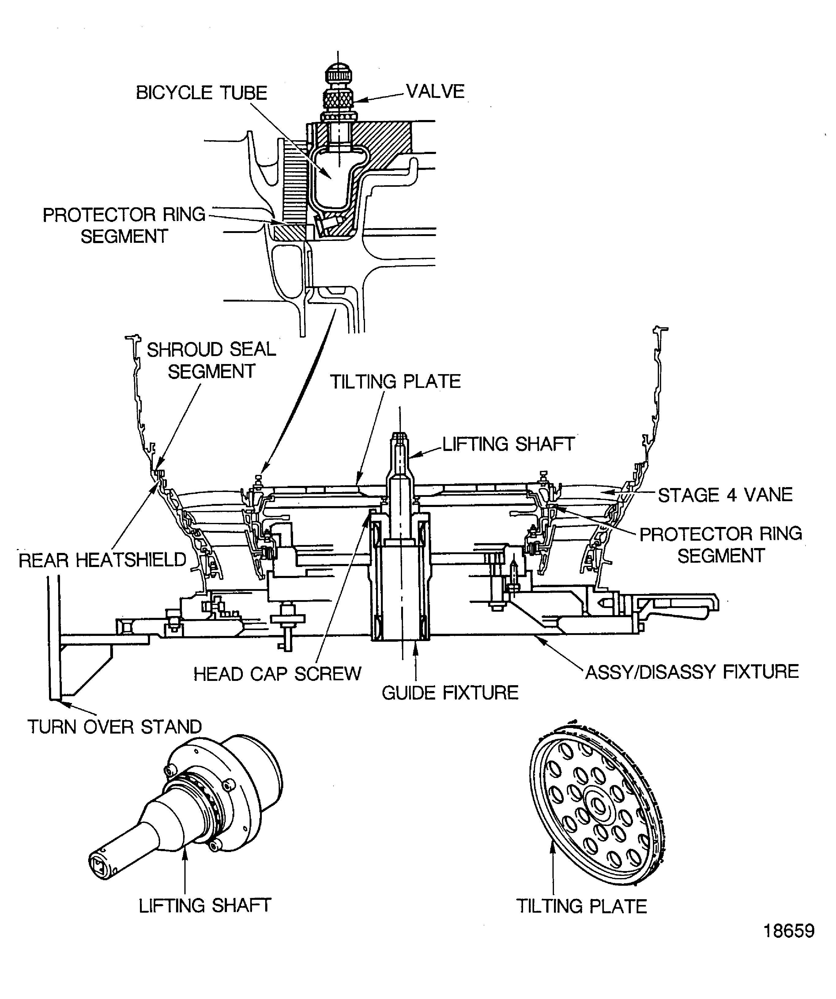 Install the Lifting Shaft and the Tilting Plate