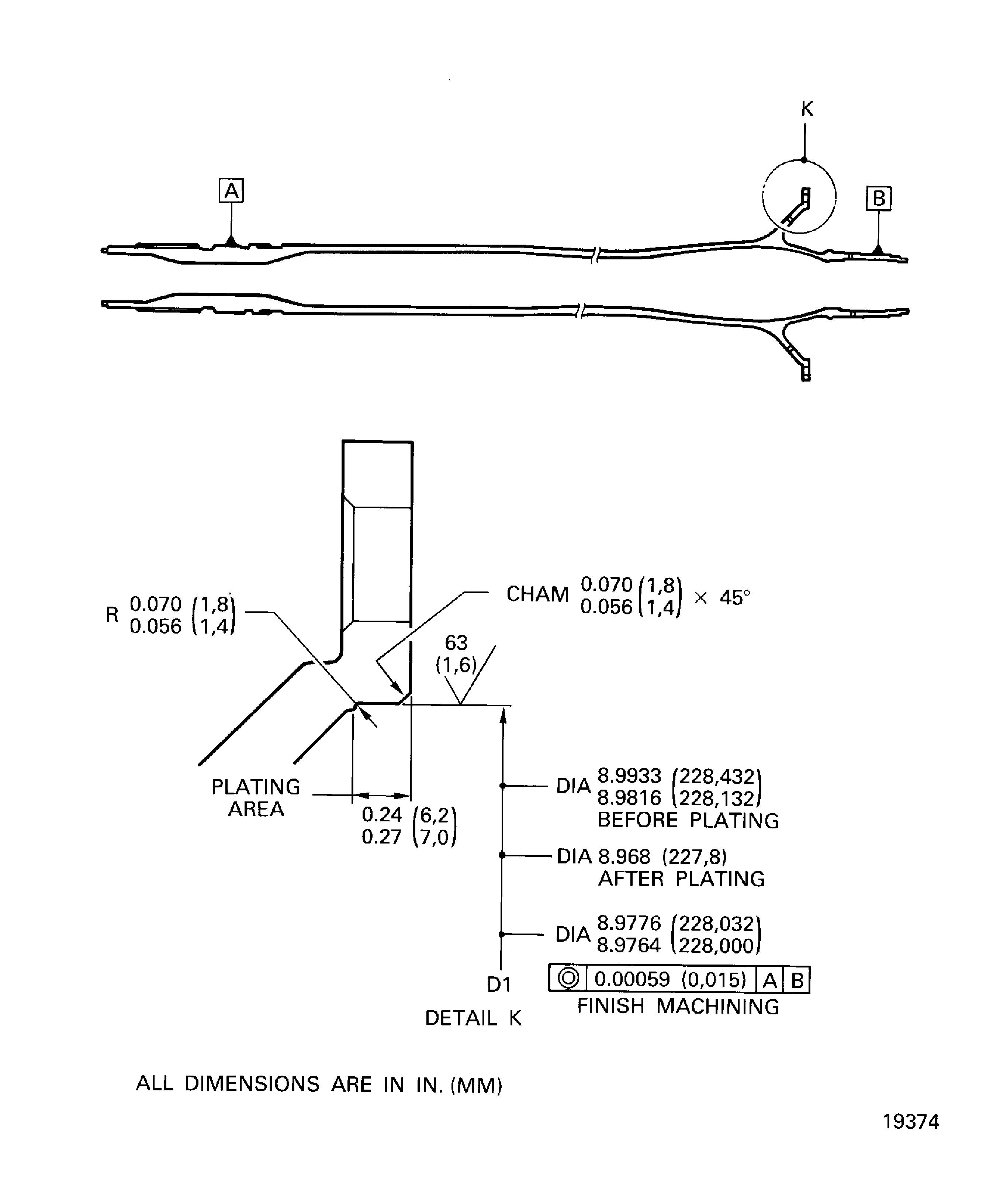 Apply nickel plating - LP Turbine Shaft
