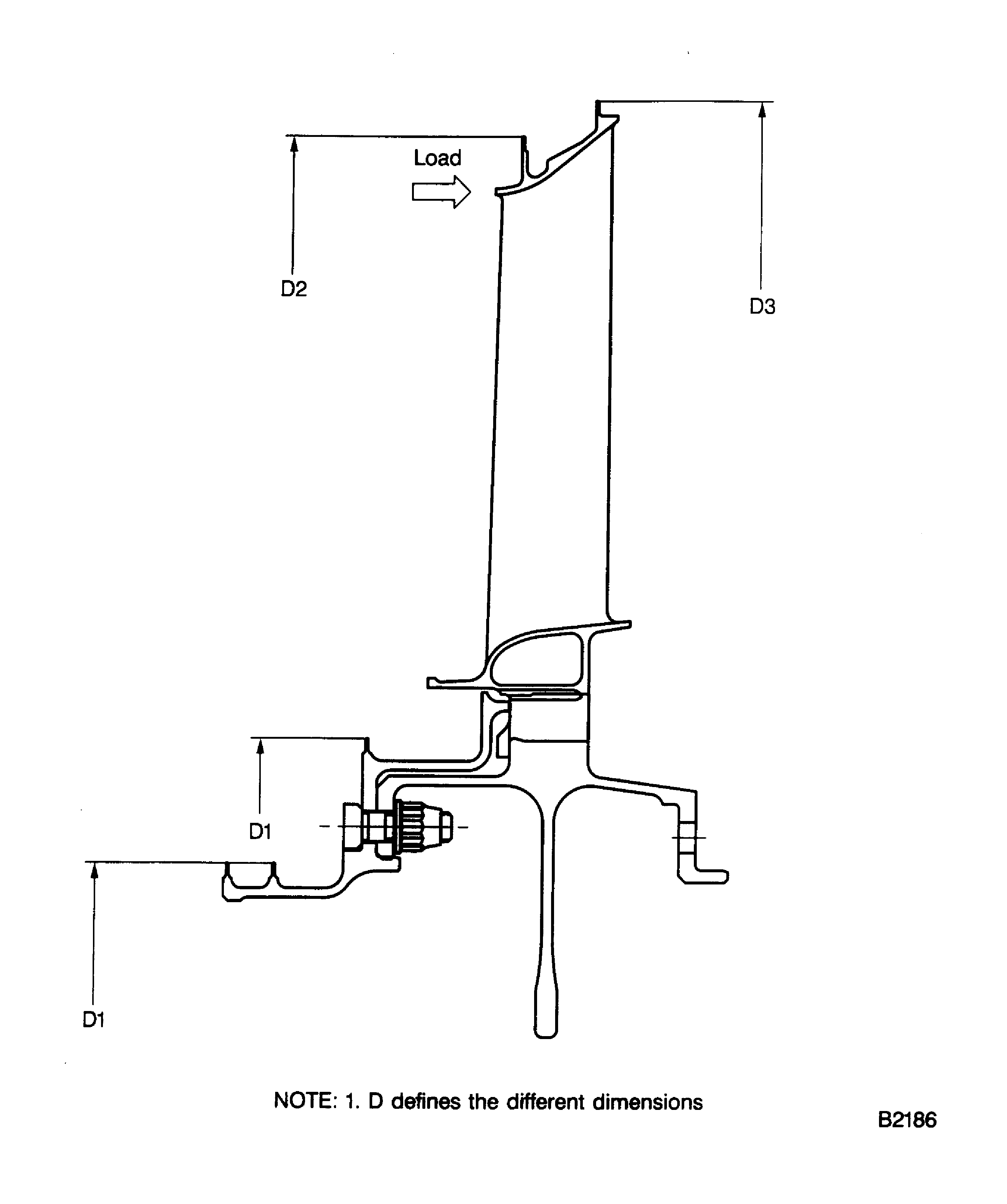 Examine the LP Turbine Bladed Rotor Stage 3 Dimensions