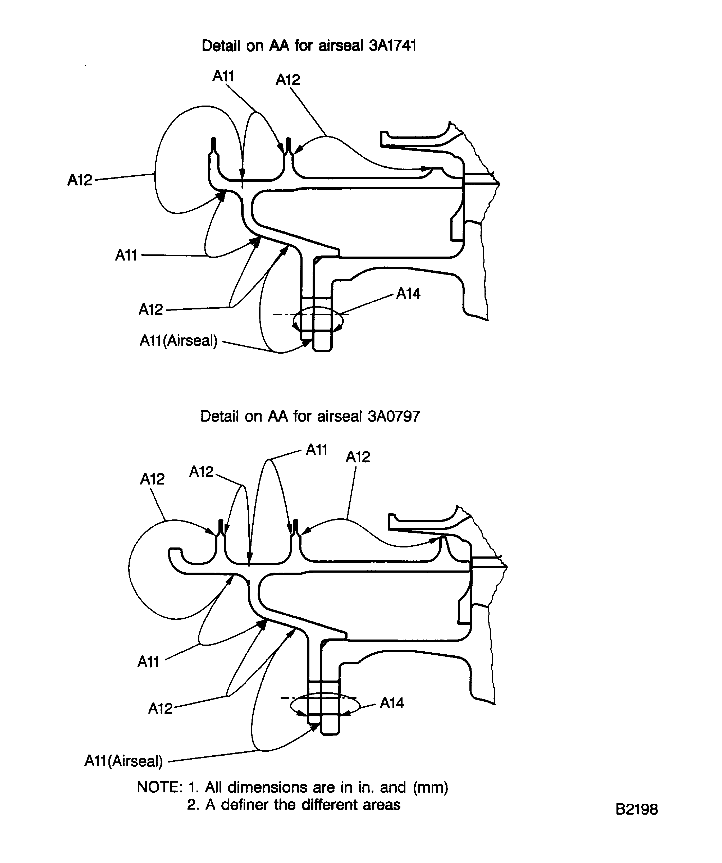 Examine the LP Turbine Bladed Rotor Stage 7 Areas