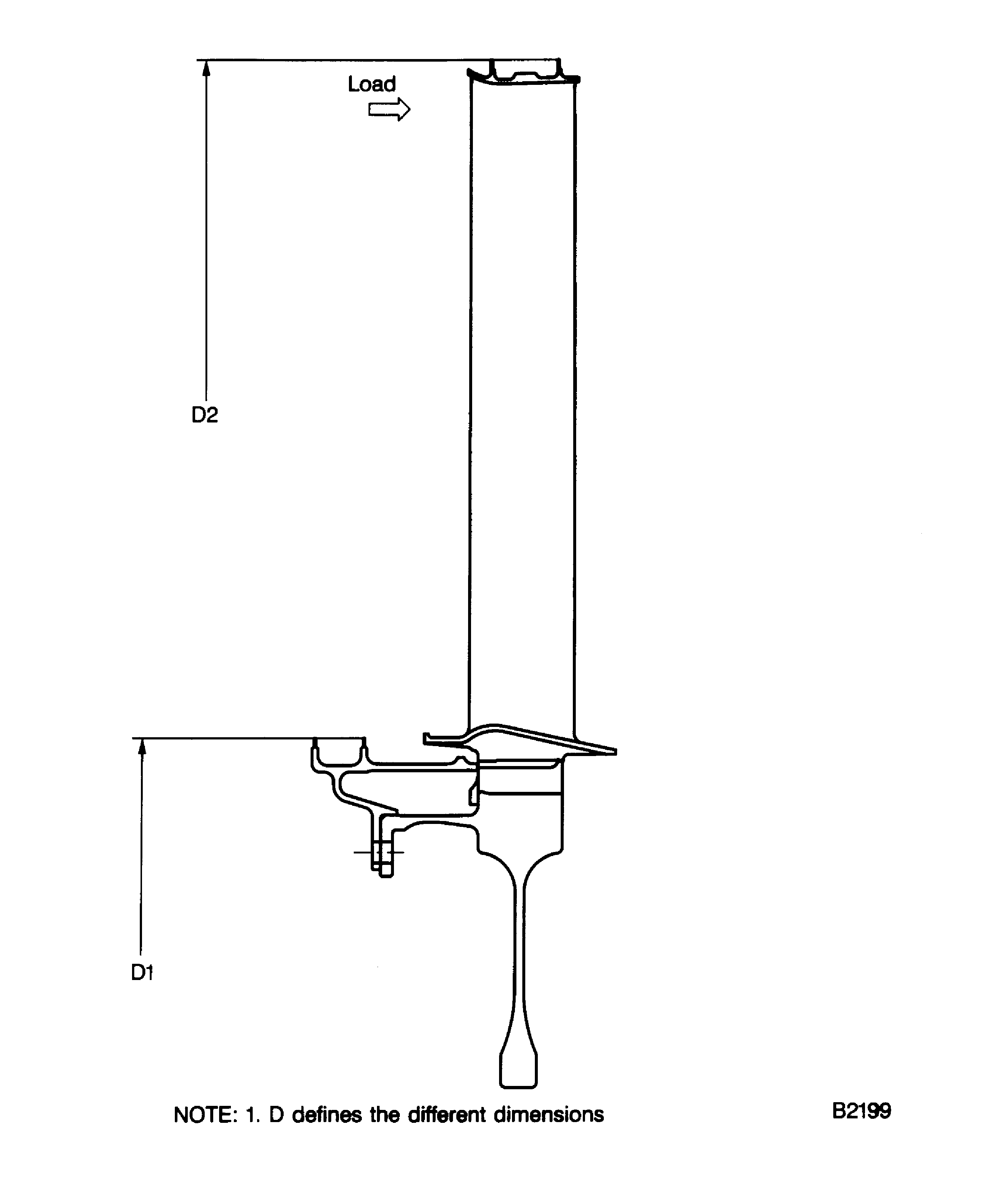 Examine the LP Turbine Bladed Rotor Stage 7 Dimensions