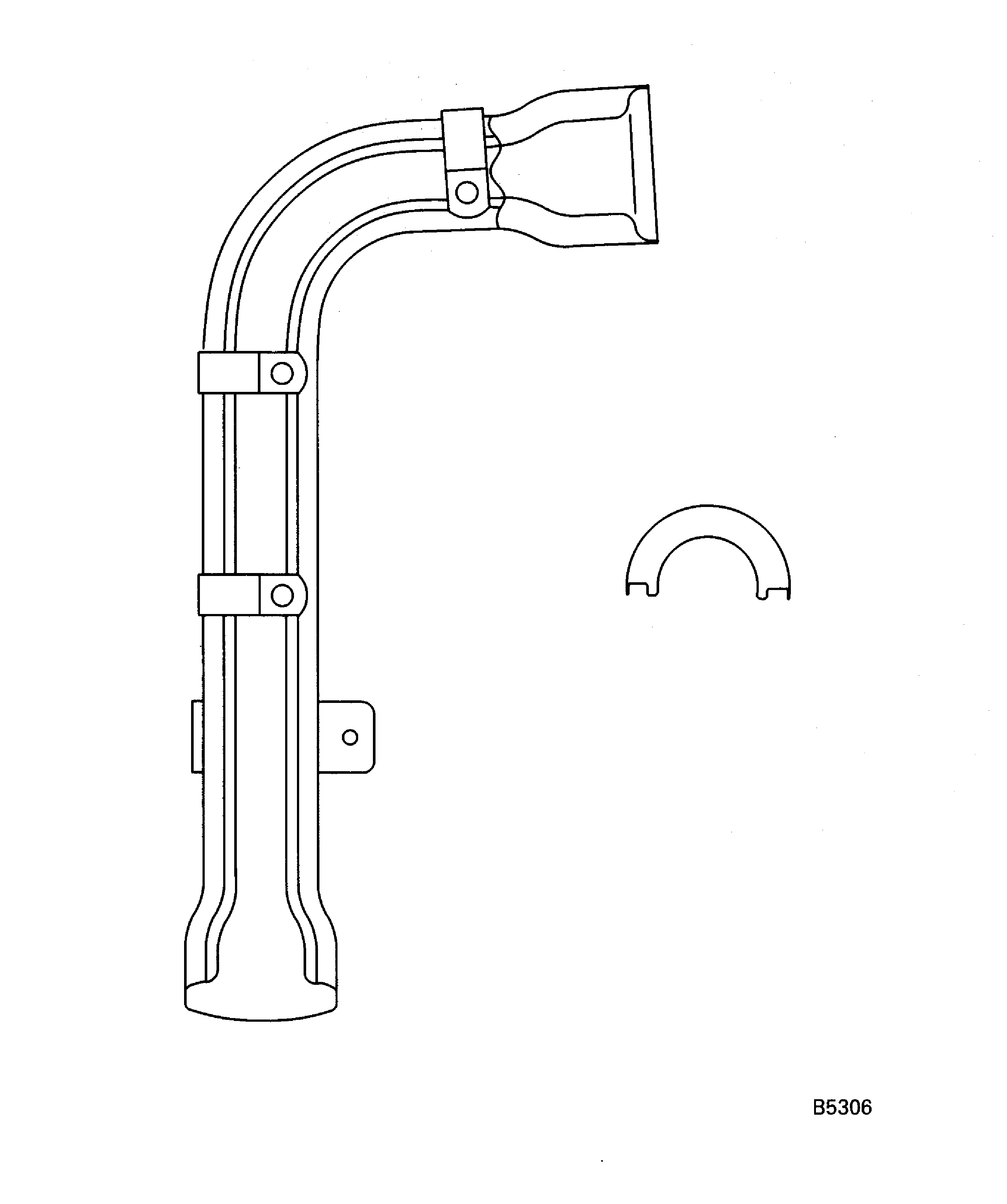 No. 5 Bearing Scavenge Tube Heat Shields Inspection Locations