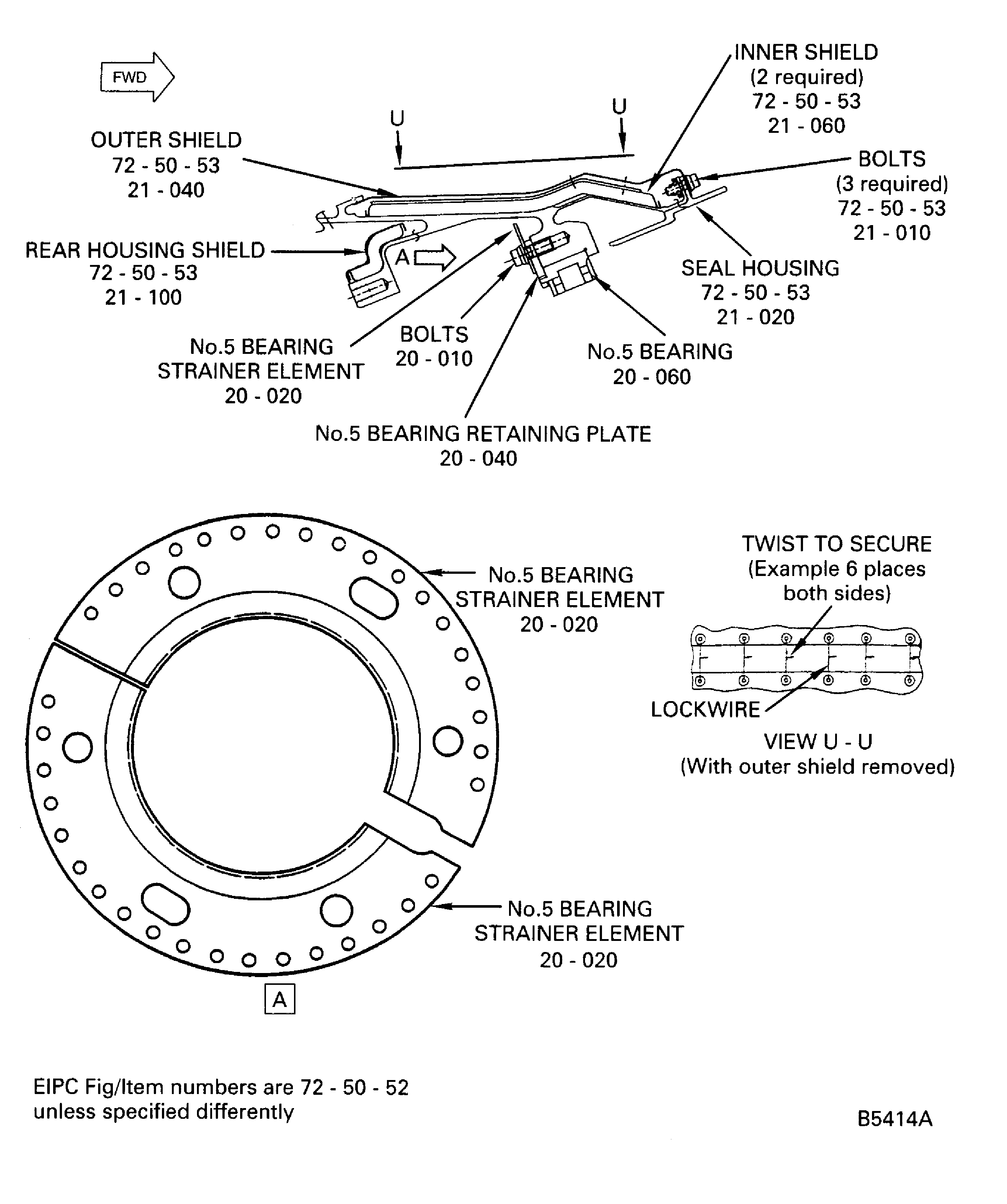 Install the Outer Race of the No. 5 Bearing