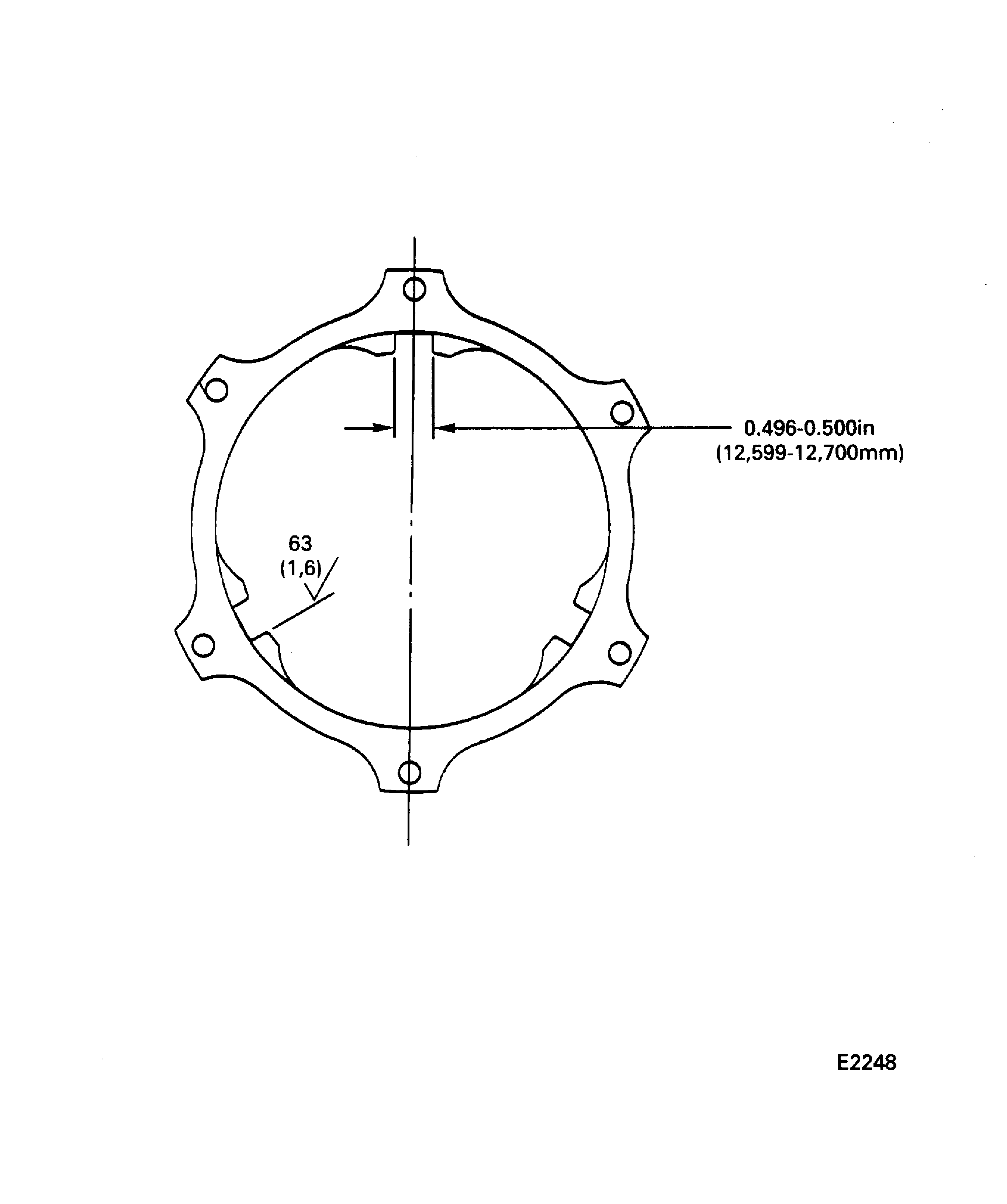 No. 5 bearing retaining plate blend repair