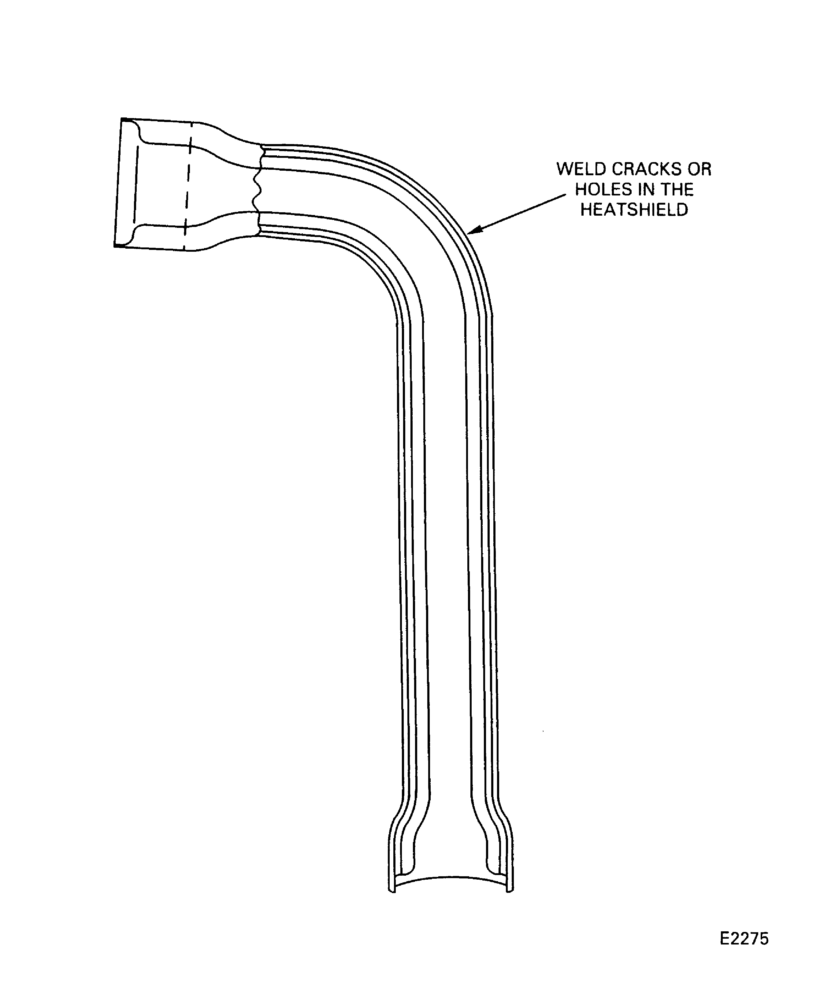 Weld repair the No. 5 bearing scavenge tube heat shield