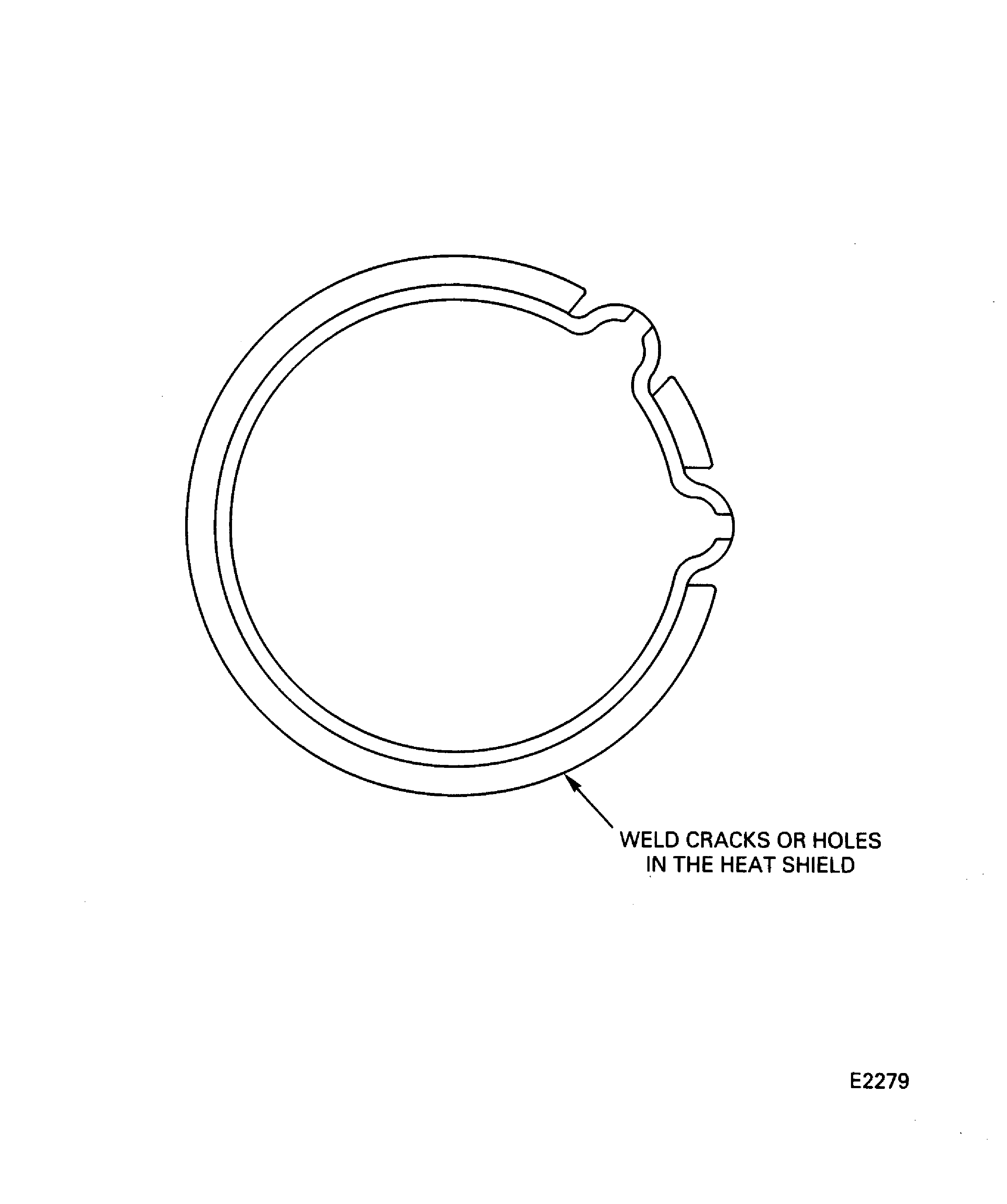 Weld repair the No. 5 bearing heat shields