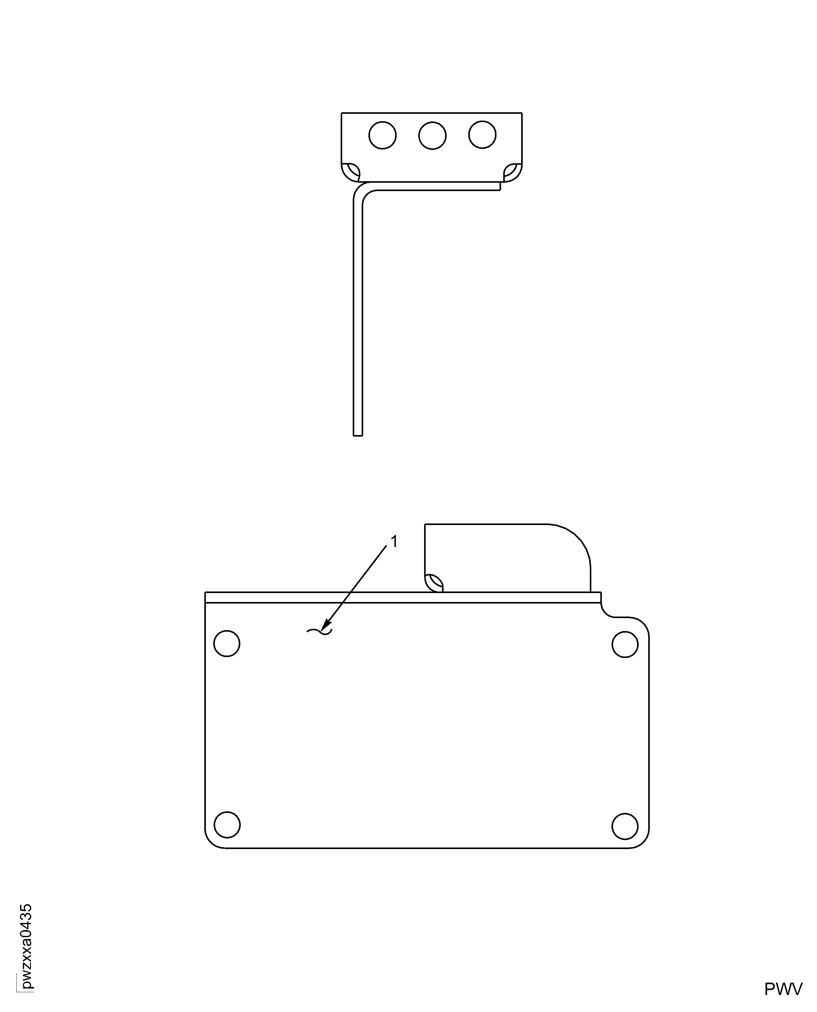 EGT Junction Box Bracket Assembly Inspection Location