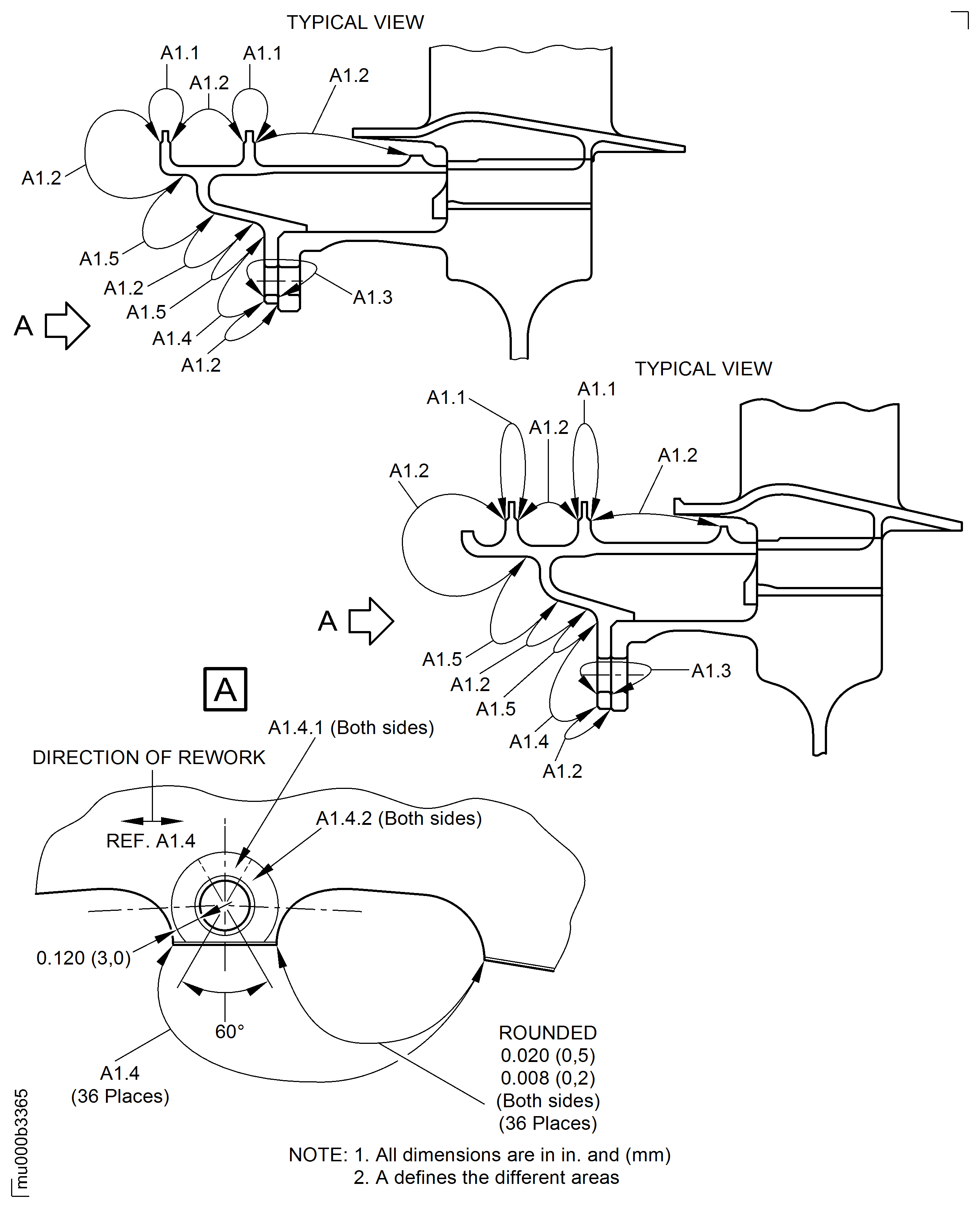 Repair Details and Dimensions