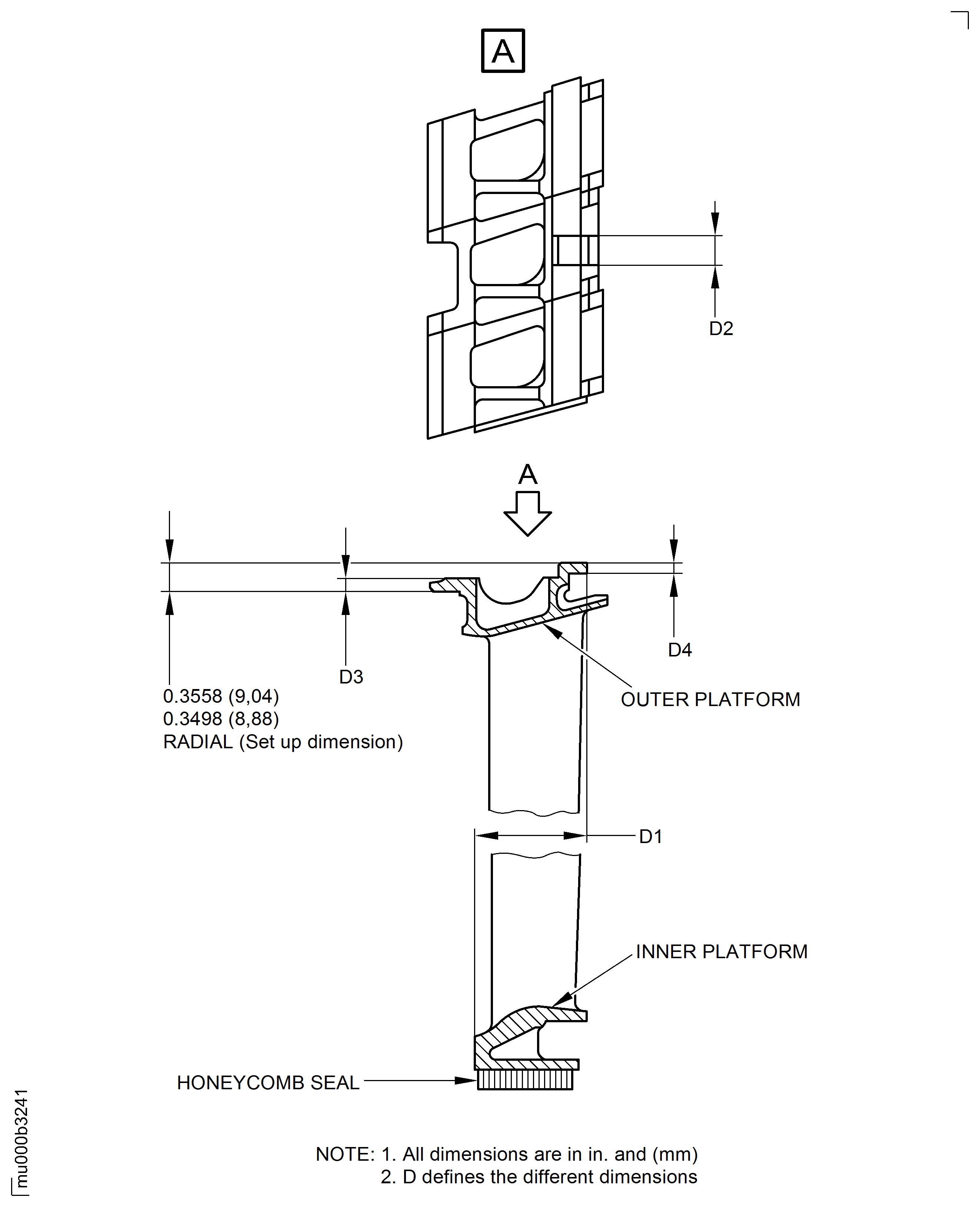 Examine the stage 5 turbine vanes