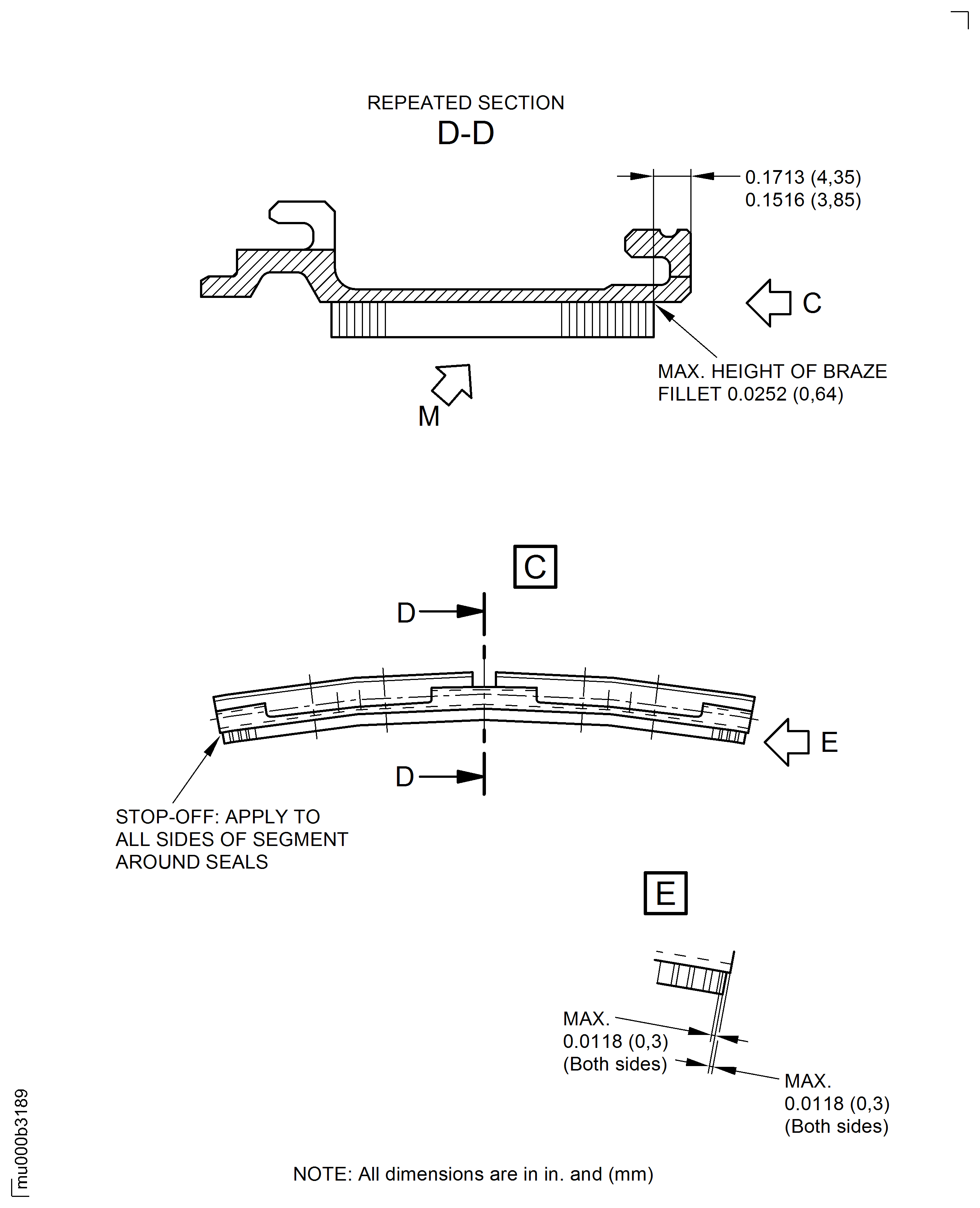 Repair Details and Dimensions