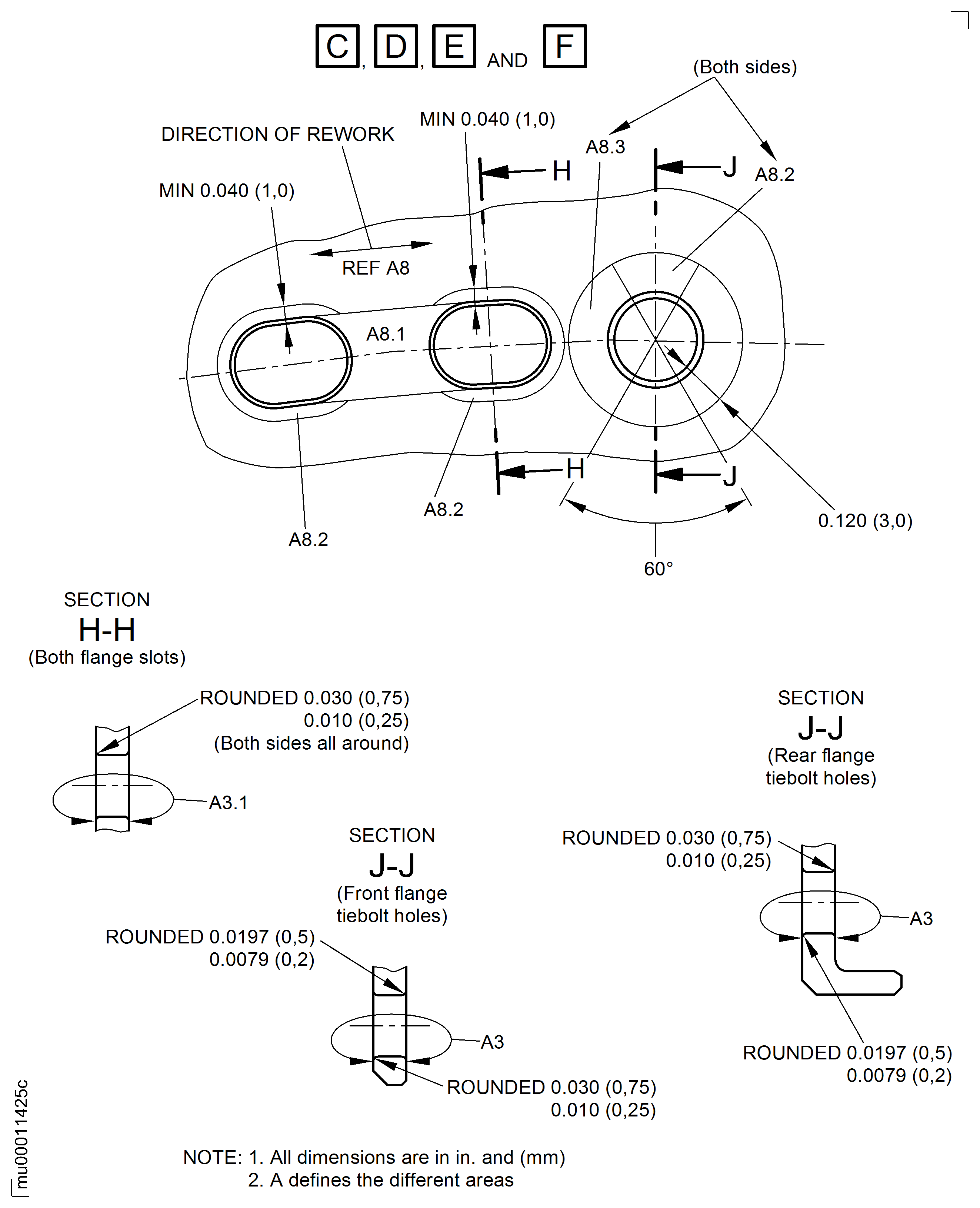 Repair Details and Dimensions