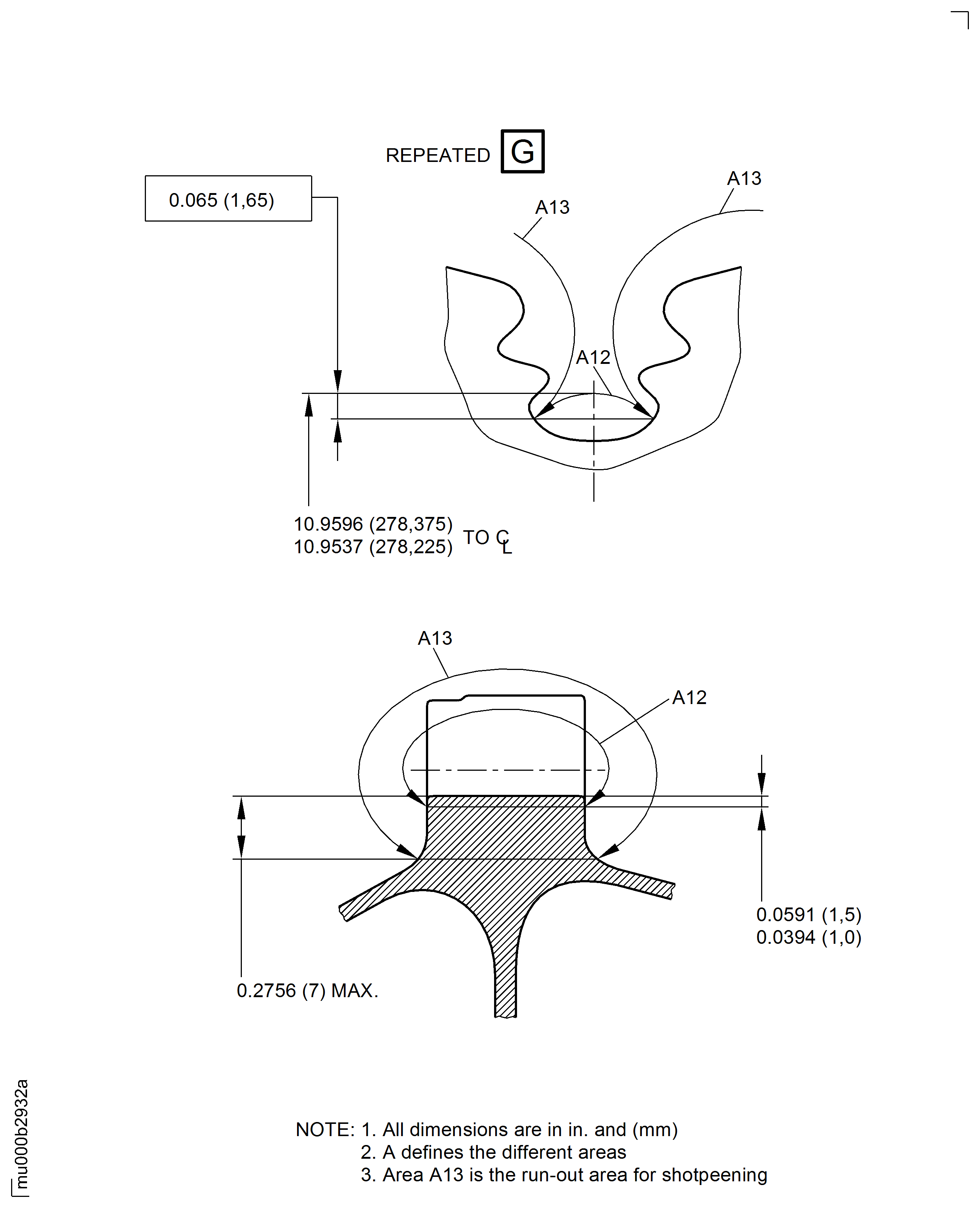 Repair Details and Dimensions