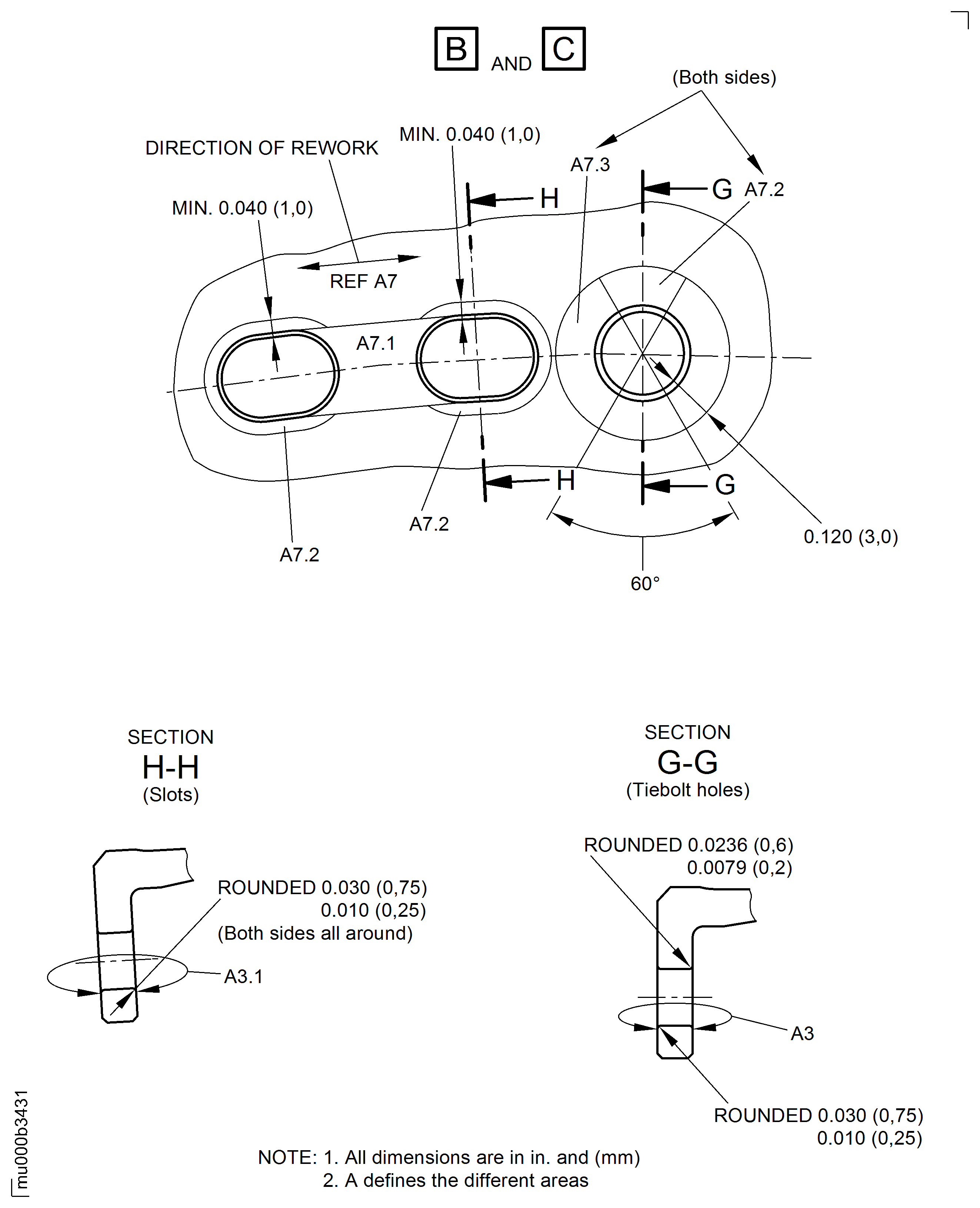 Repair Details and Dimensions