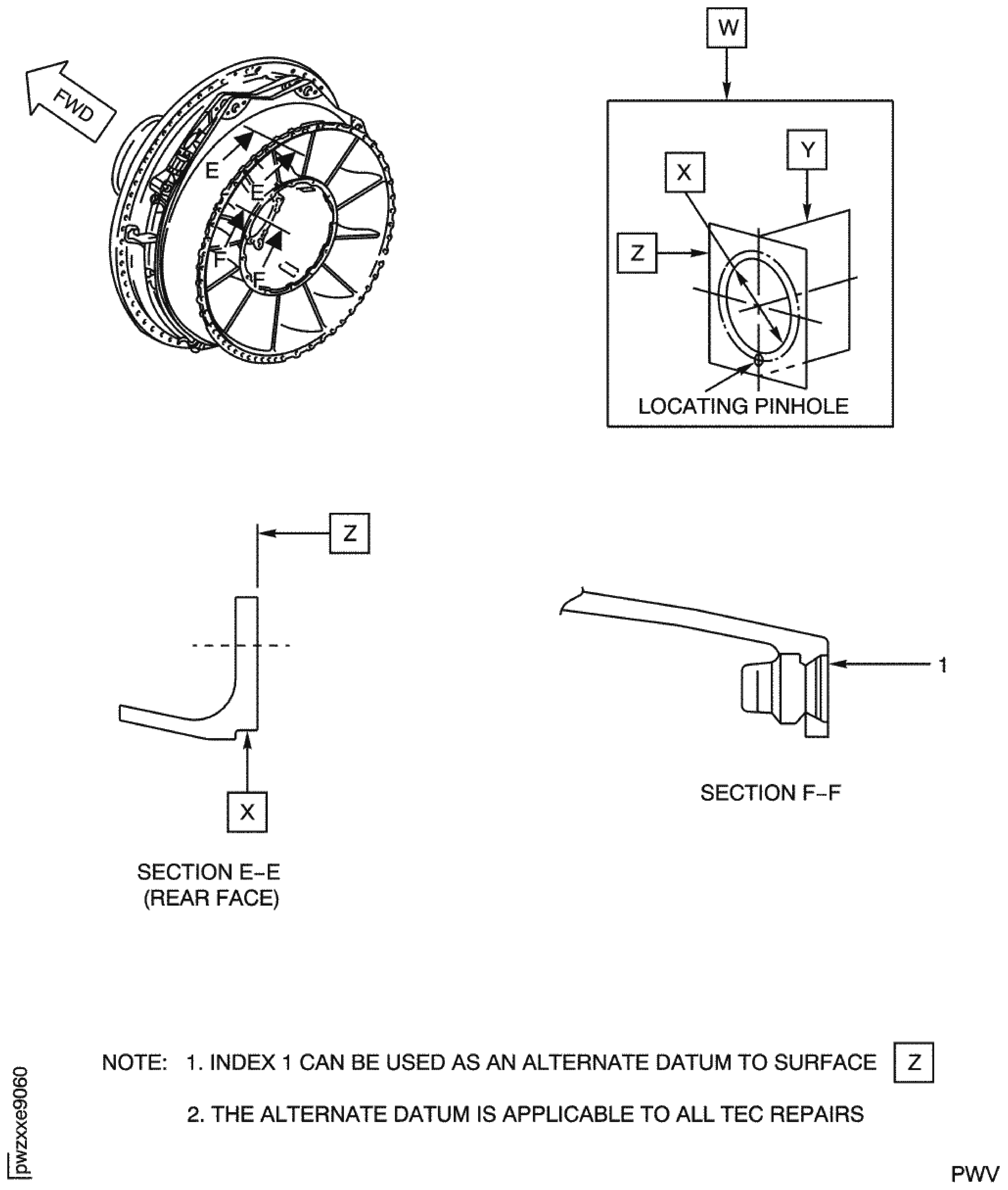 Turbine Exhaust Case - Alternate Datum