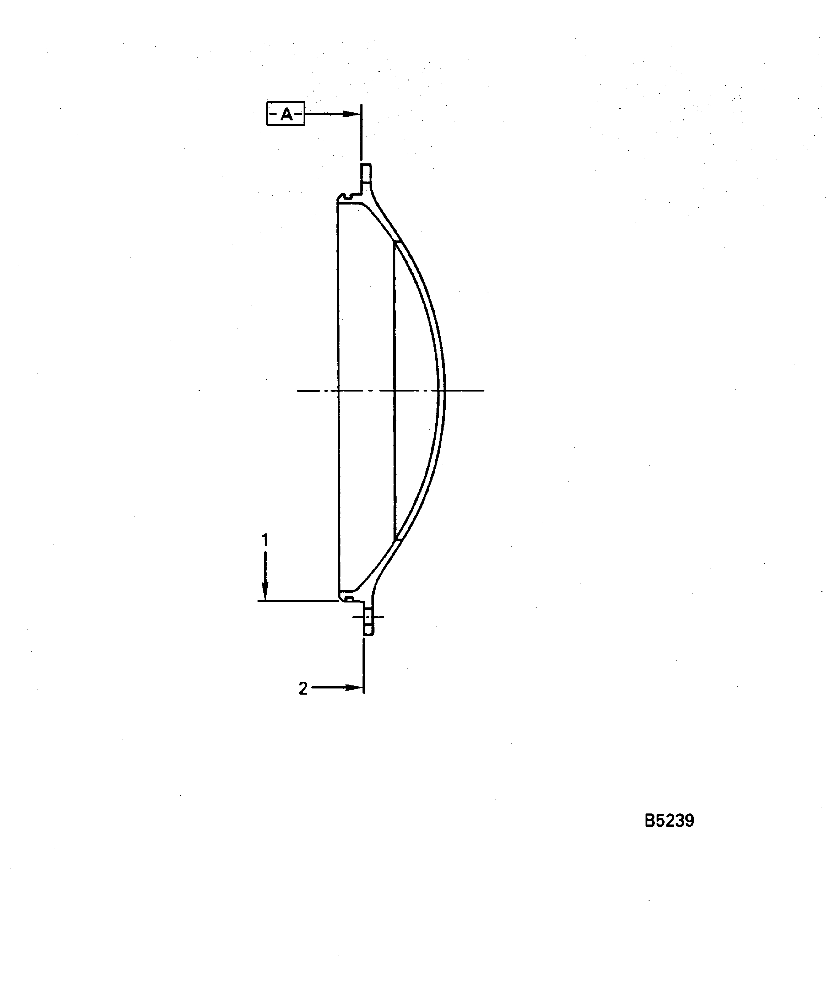 No. 5 bearing cover inspection locations