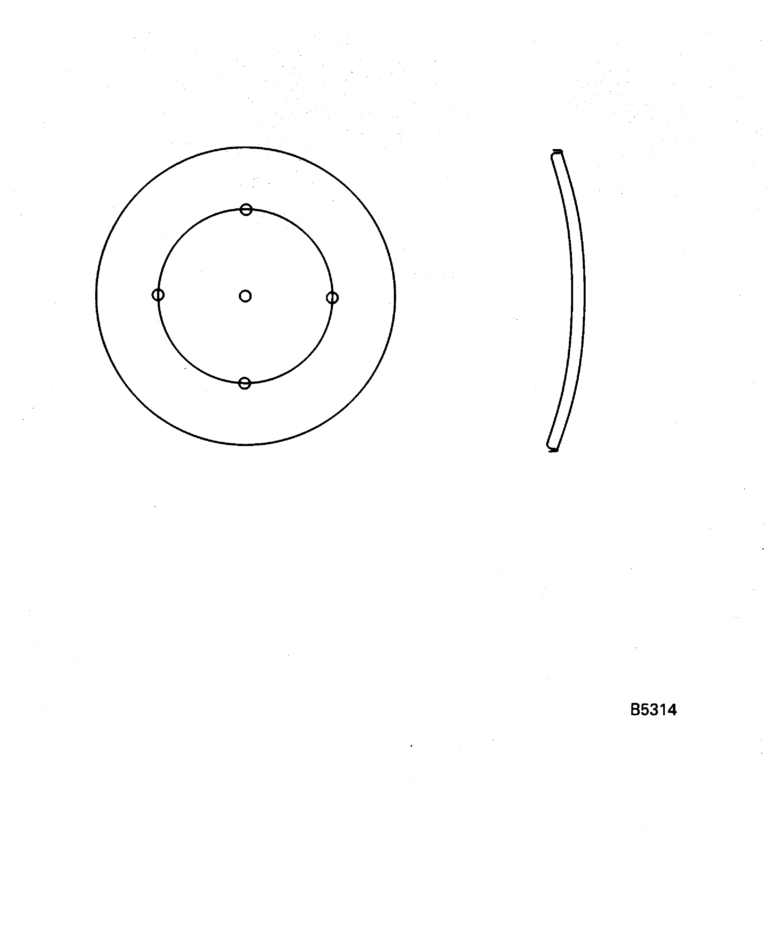 No. 5 bearing heatshield inspection locations
