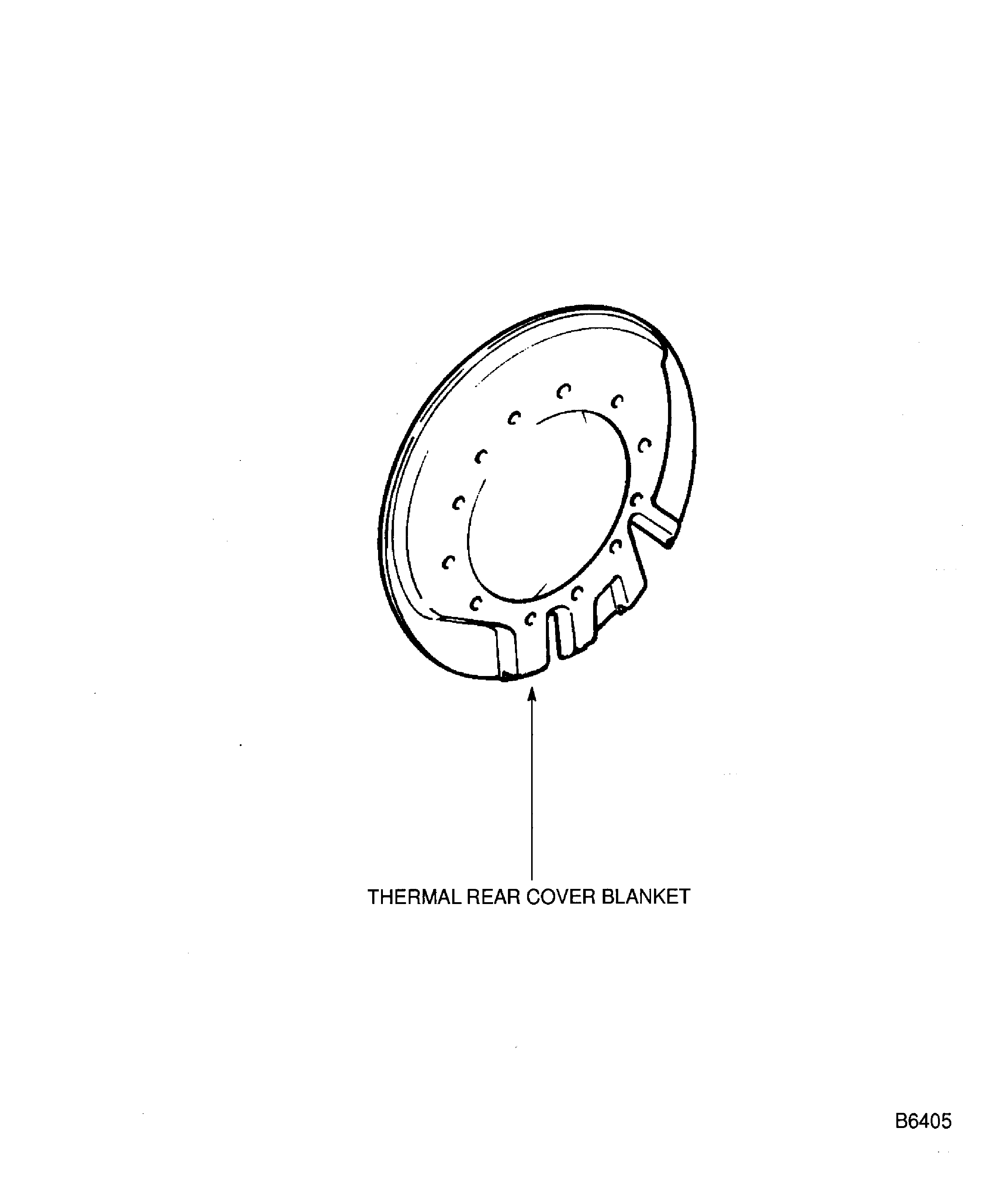Repair thermal rear cover blanket