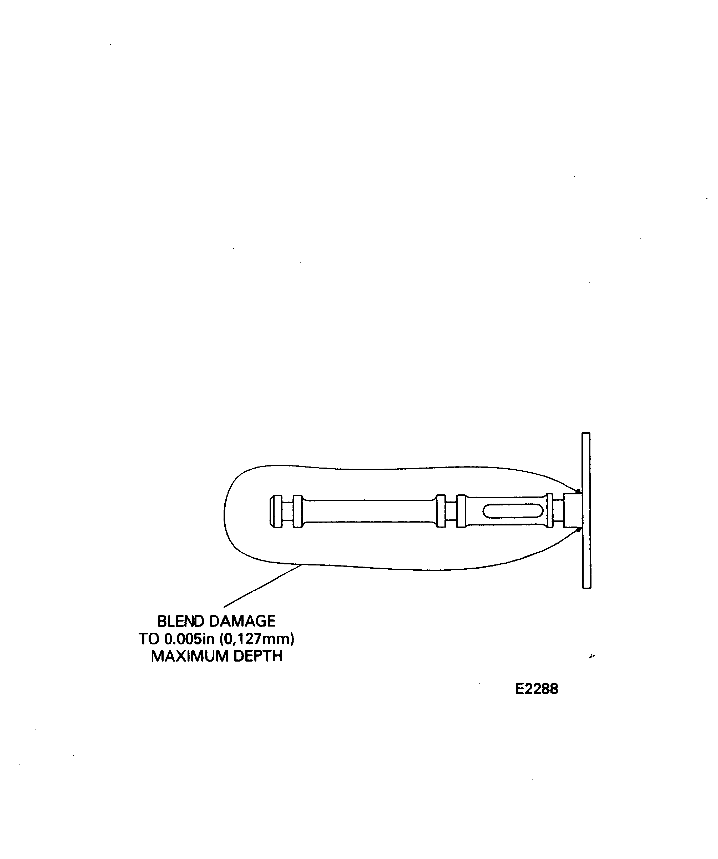 Blend repair the No. 5 bearing transfer tube